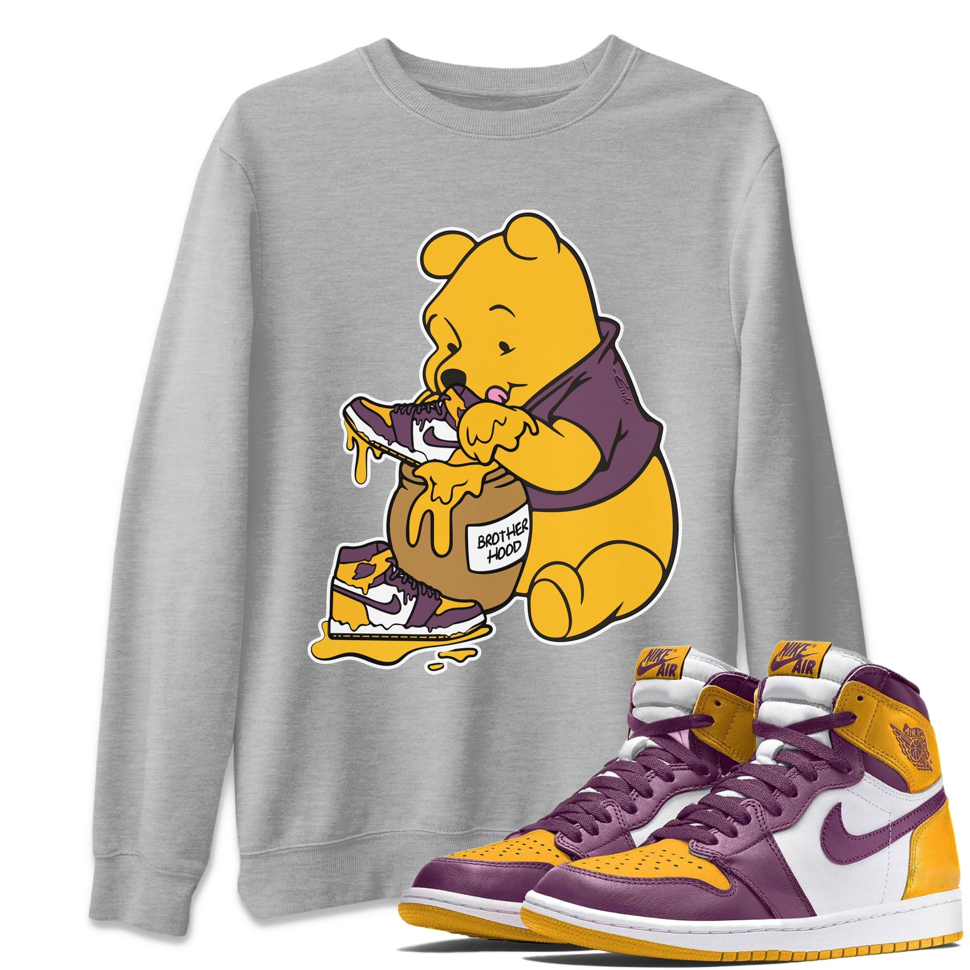Love Honey Unisex Tops - Air Jordan 1 Brotherhood