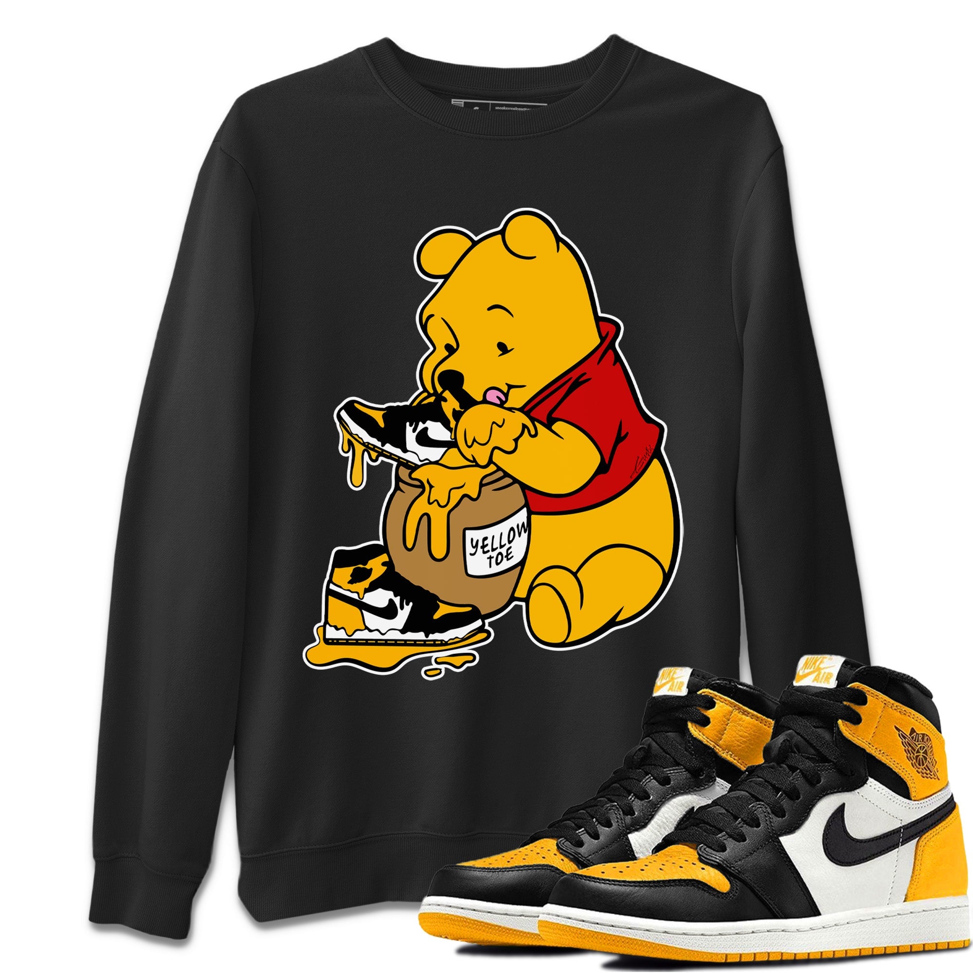 Love Honey Unisex Tops - Air Jordan 1 Yellow Toe