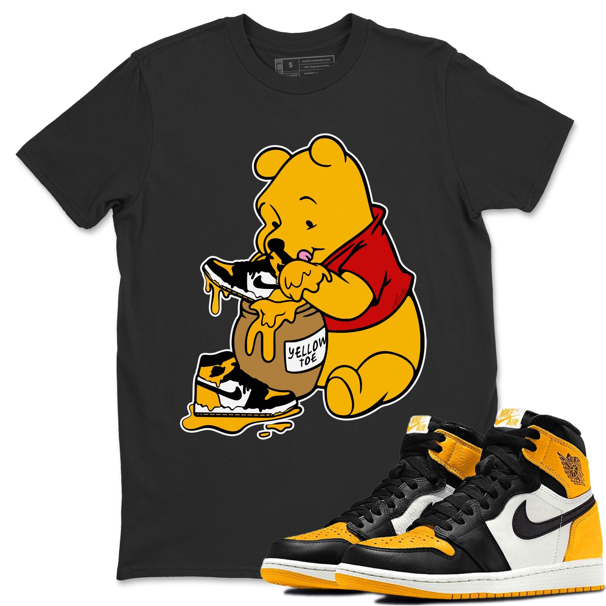 Love Honey Unisex Tops - Air Jordan 1 Yellow Toe