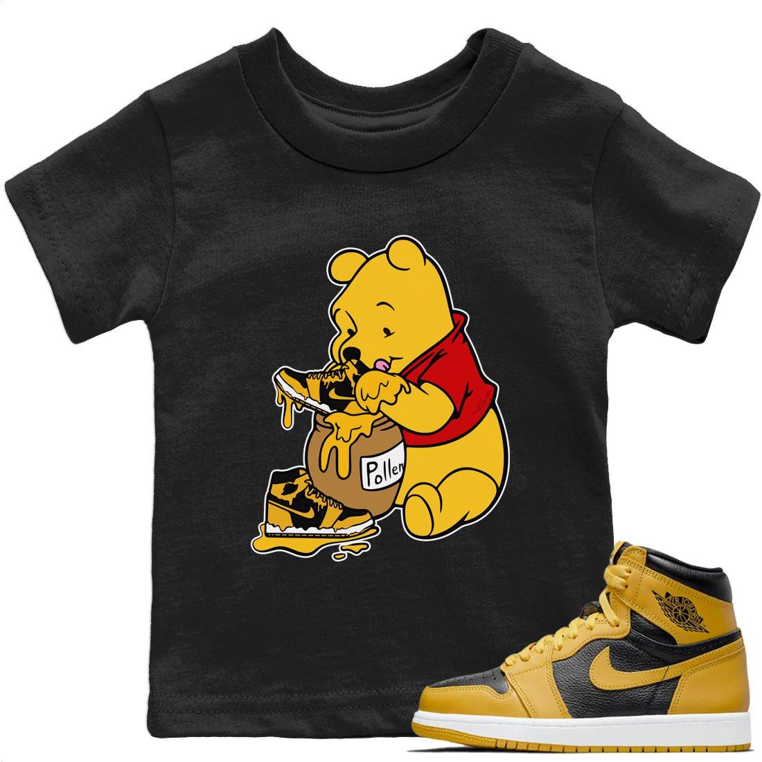 Love Honey Kids Tops - Air Jordan 1 Pollen