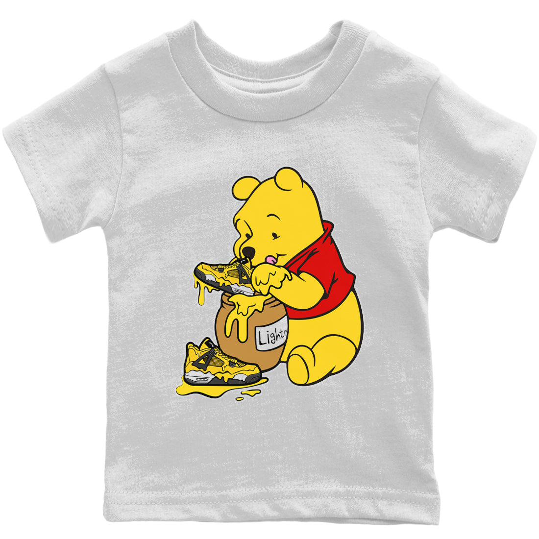 Jordan 4 Lightning Sneaker Match Tees Love Honey Sneaker Tees Jordan 4 Lightning Sneaker Release Tees Kids Shirts