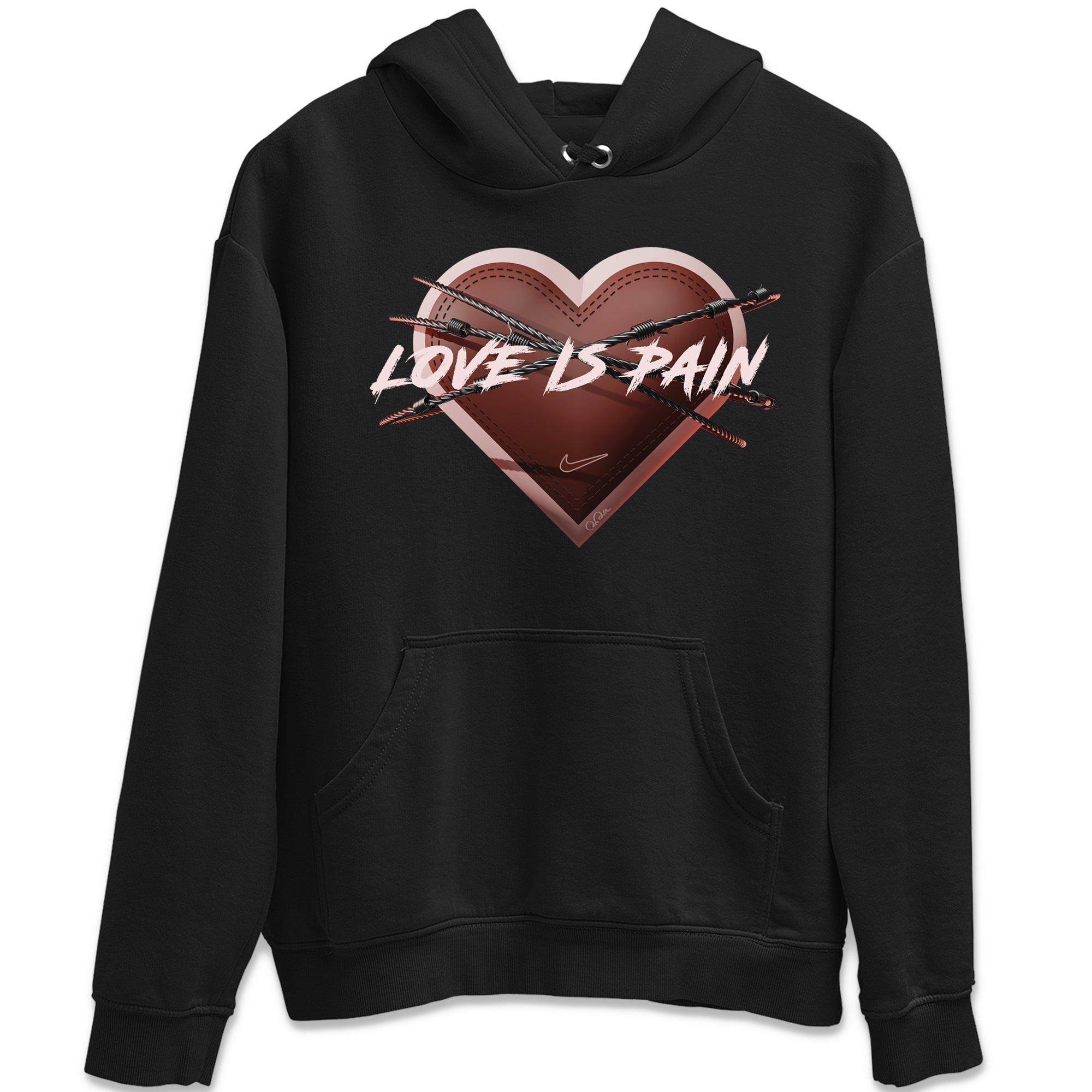 Air More Uptempo Valentines Day Sneaker Match Tees Love is Pain Sneaker Tees Air More Uptempo Valentines Day Jordan to match sneaker T-Shirt Crew Neck Shirts