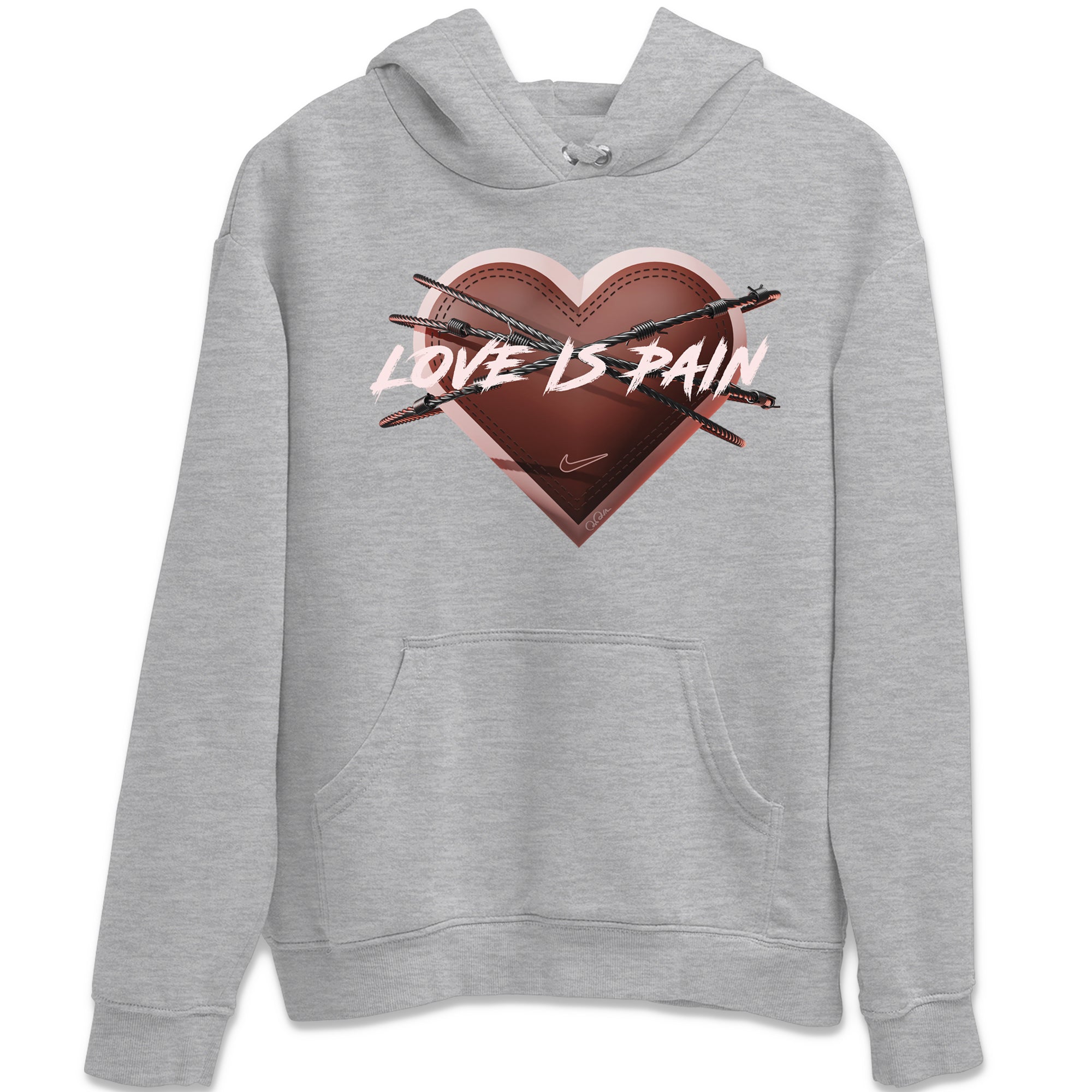 Air More Uptempo Valentines Day Sneaker Match Tees Love is Pain Sneaker Tees Air More Uptempo Valentines Day Jordan to match sneaker T-Shirt Crew Neck Shirts
