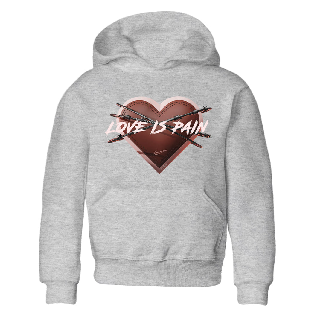 Air More Uptempo Valentines Day Sneaker Match Tees Love is Pain Sneaker Tees Air More Uptempo Valentines Day Jordan to match sneaker T-Shirt Kids Shirts
