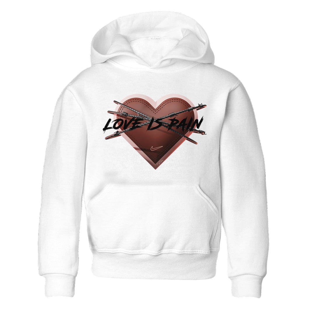 Air More Uptempo Valentines Day Sneaker Match Tees Love is Pain Sneaker Tees Air More Uptempo Valentines Day Jordan to match sneaker T-Shirt Kids Shirts
