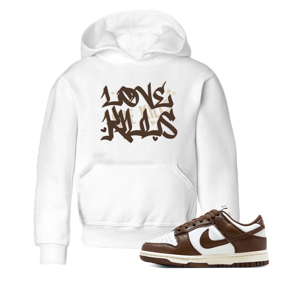 Dunk Low WMNS Cacao Wow sneaker sneaker shirt to match jordans Love Kills sneaker match tees Dunk Cacao Wow Drip Gear Zone Baby Toddler White 1 T-Shirt