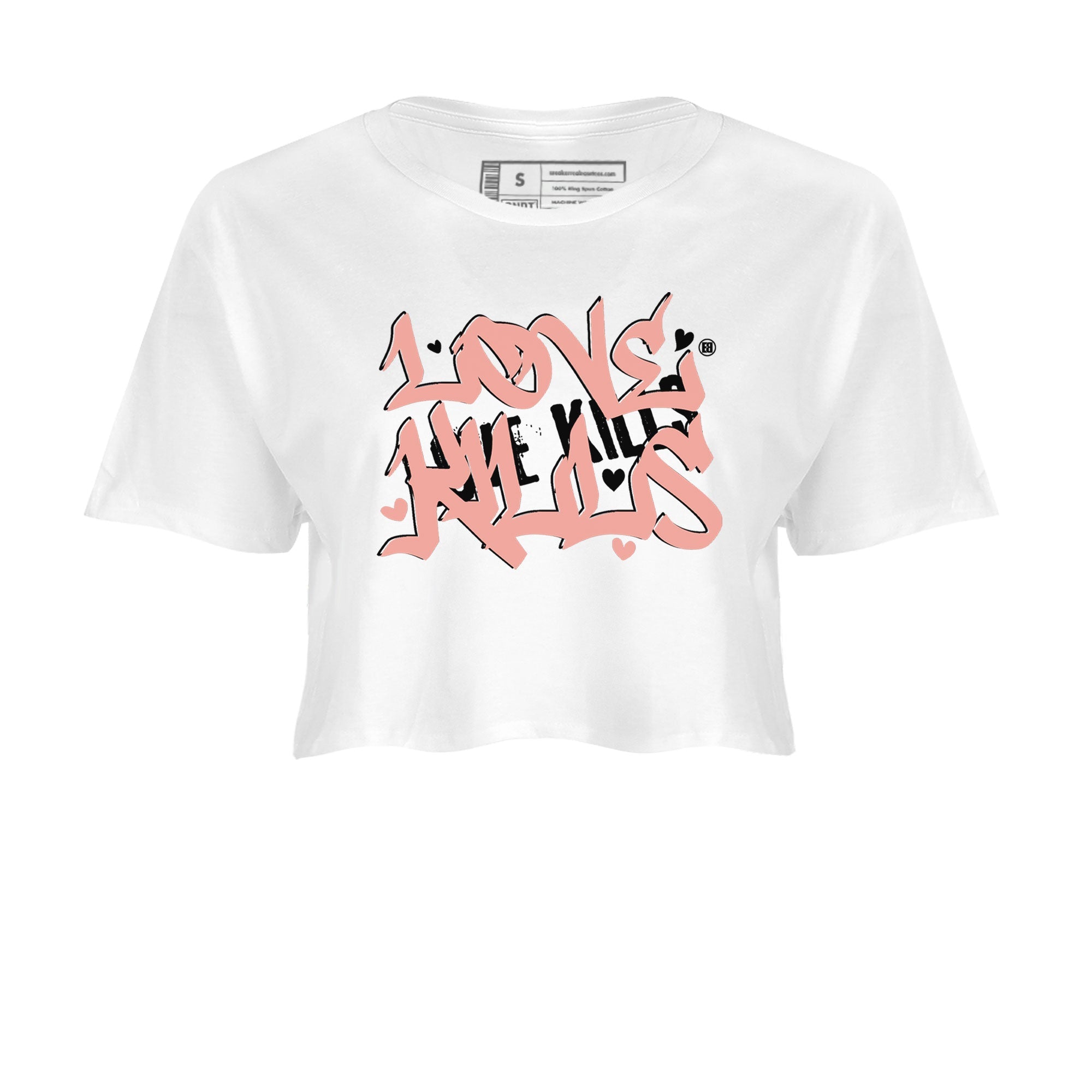 Dunks Low Rose Whisper shirt to match jordans Love Kills Streetwear Sneaker Shirt Dunk Rose Whisper Drip Gear Zone Sneaker Matching Clothing White 2 Crop T-Shirt