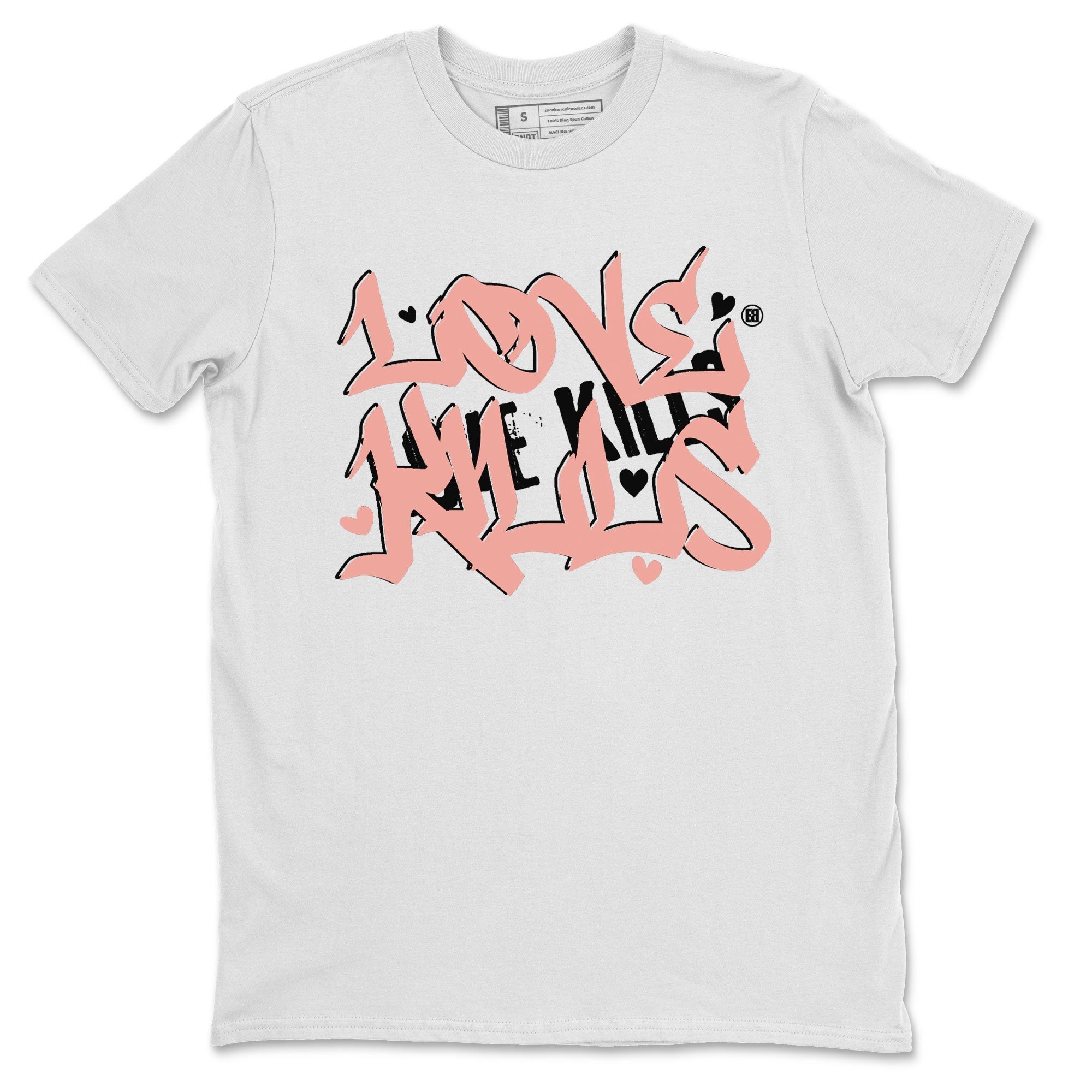 Dunks Low Rose Whisper shirt to match jordans Love Kills Streetwear Sneaker Shirt Dunk Rose Whisper Drip Gear Zone Sneaker Matching Clothing Unisex White 2 T-Shirt