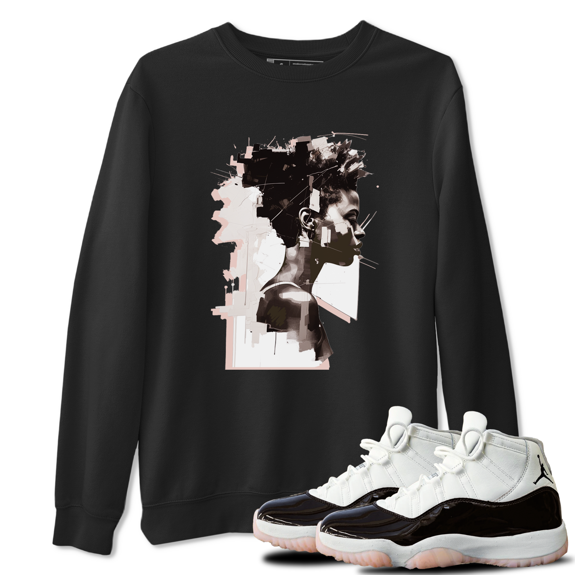 11s WMNS Neapolitan shirt to match jordans Love Memory sneaker tees Air Jordan 11 Neapolitan Drip Gear Zone Sneaker Matching Shirt Unisex Black 1 T-Shirt