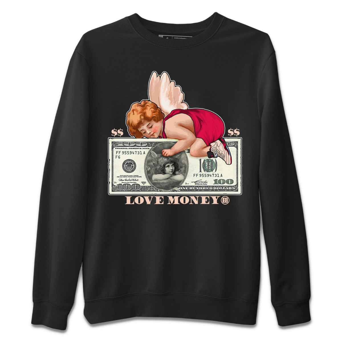Jordan 5 Girls That Hoop Sneaker Matching T-Shirt Love Money Sneaker Tees Jordan 5 Girls That Hoop Sneaker Release Tees Crew Neck Tees