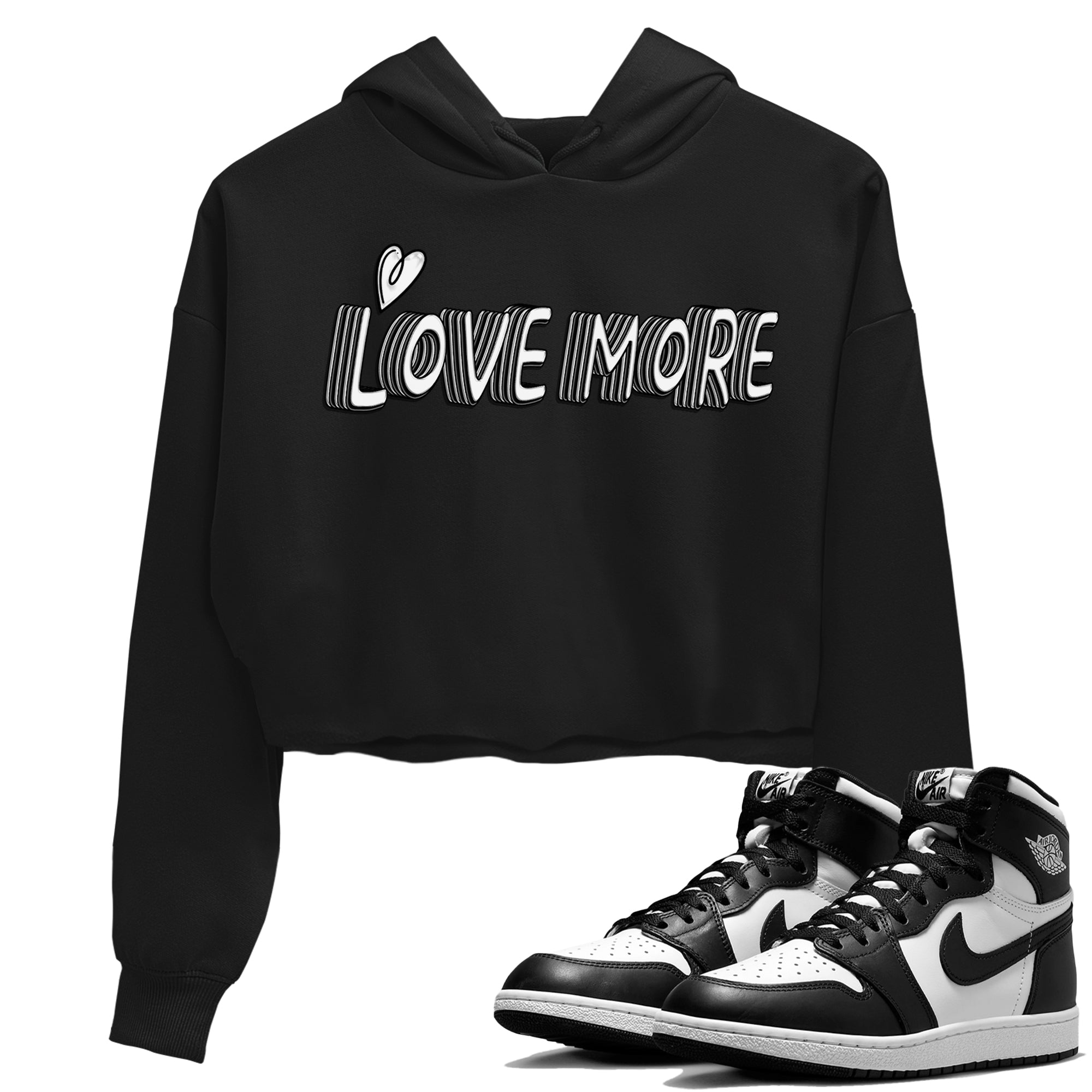 Air Jordan 1 Black White Shirt To Match Jordans Love More Sneaker Tees Air Jordan 1 Black White Drip Gear Zone Sneaker Matching Clothing Women's Shirts