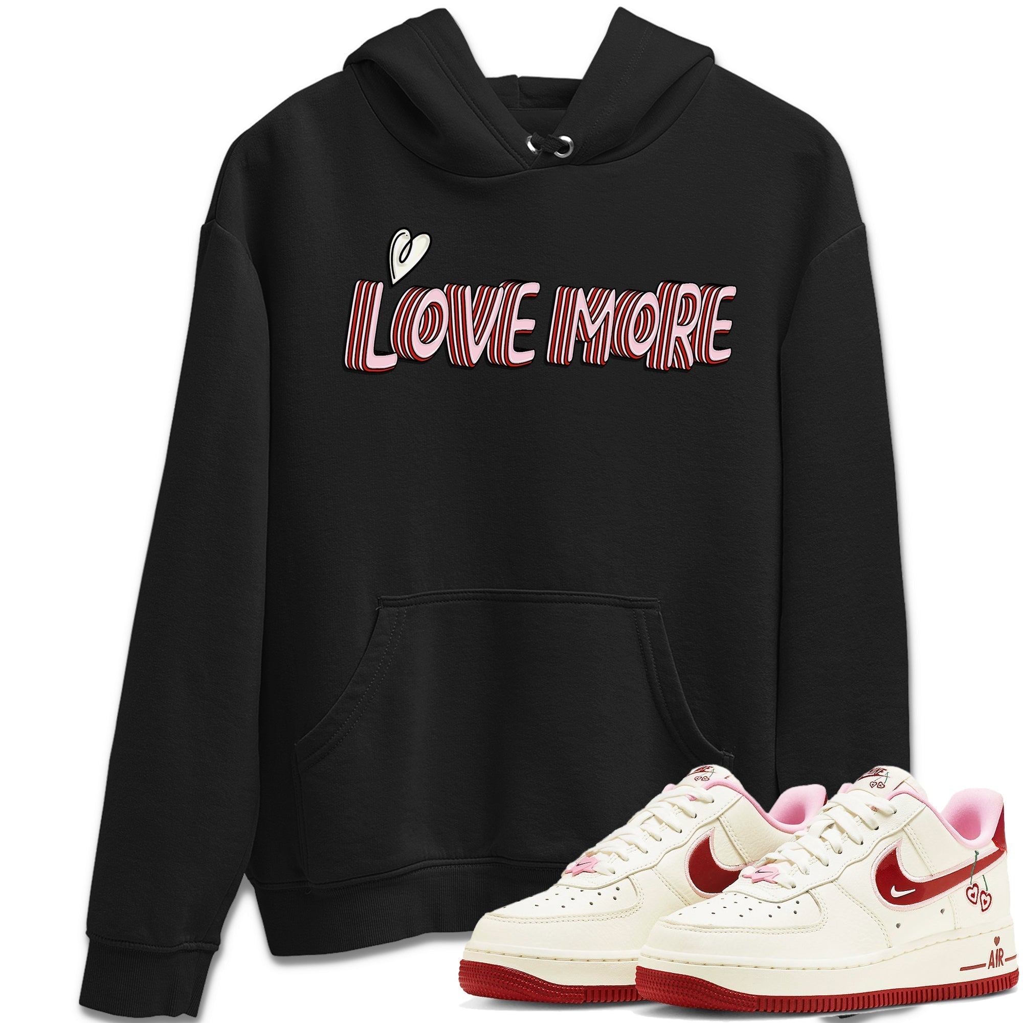 Air Force 1 Valentines Day Sneaker Match Tees Love More Sneaker Tees Air Force 1 Valentines Day Jordan to match sneaker T-Shirt Crew Neck Shirts