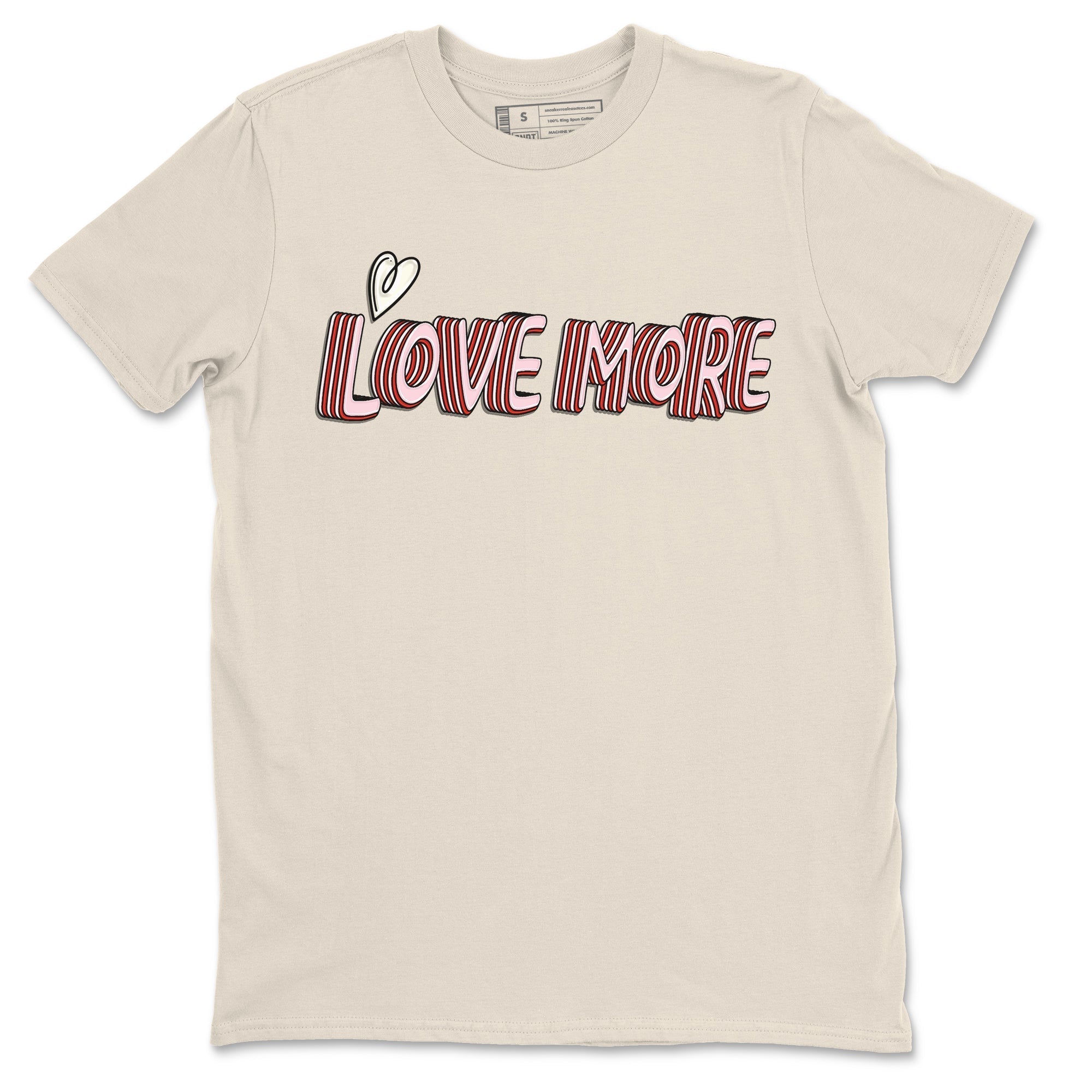 Air Force 1 Valentines Day Sneaker Match Tees Love More Sneaker Tees Air Force 1 Valentines Day Jordan to match sneaker T-Shirt Crew Neck Shirts