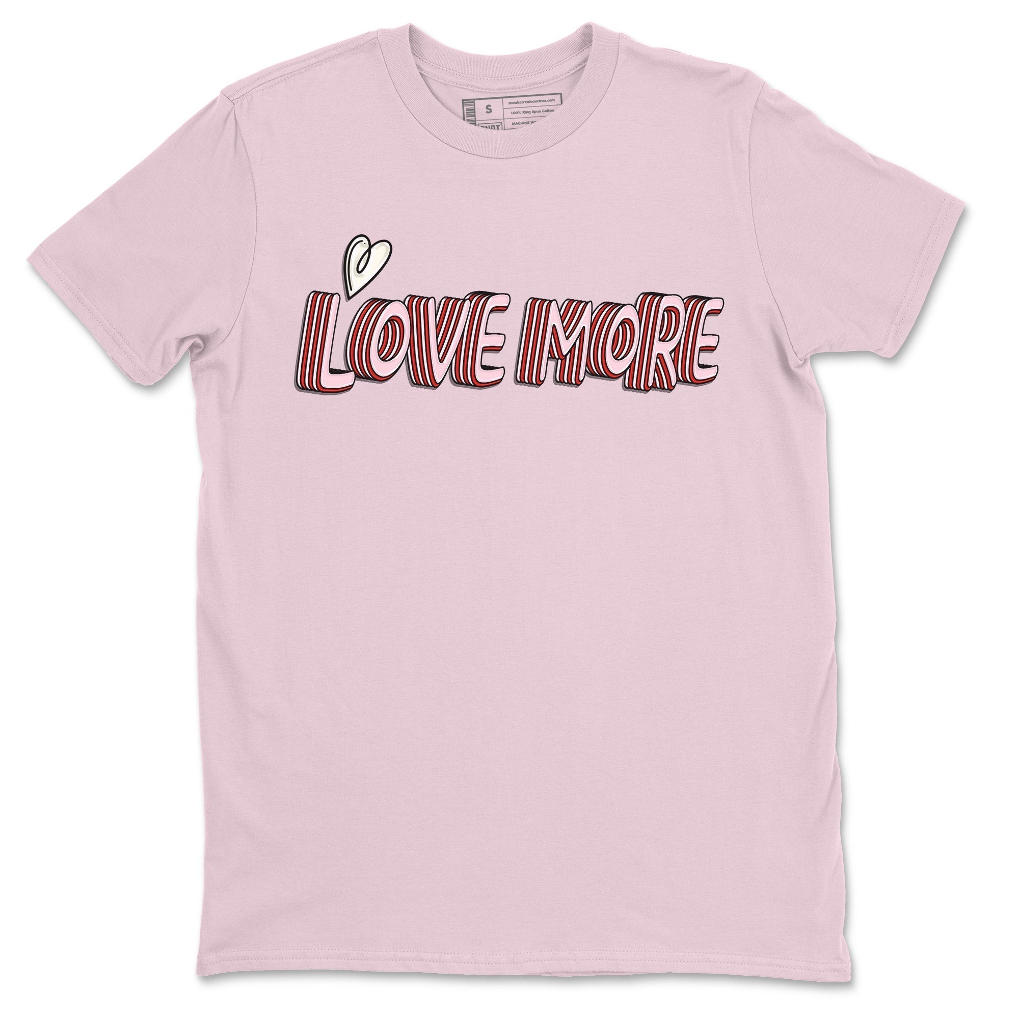 Air Force 1 Valentines Day Sneaker Match Tees Love More Sneaker Tees Air Force 1 Valentines Day Jordan to match sneaker T-Shirt Crew Neck Shirts