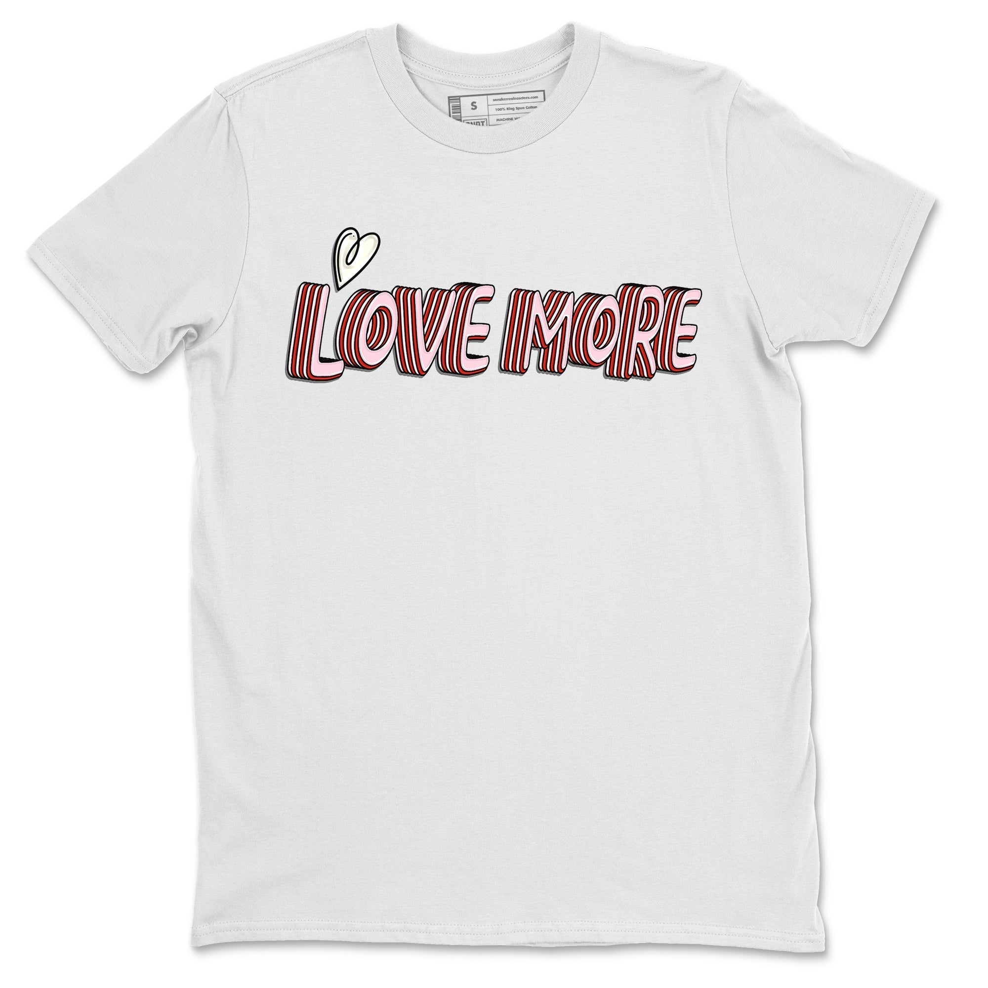 Air Force 1 Valentines Day Sneaker Match Tees Love More Sneaker Tees Air Force 1 Valentines Day Jordan to match sneaker T-Shirt Crew Neck Shirts
