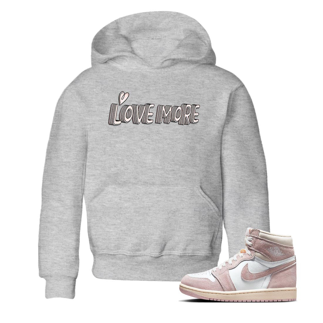 Air Jordan 1 Washed Pink Love More Baby and Kids Streetwear Sneaker Shirt AJ1 Washed Pink Kids Streetwear Sneaker Shirt Washing and Care Tip