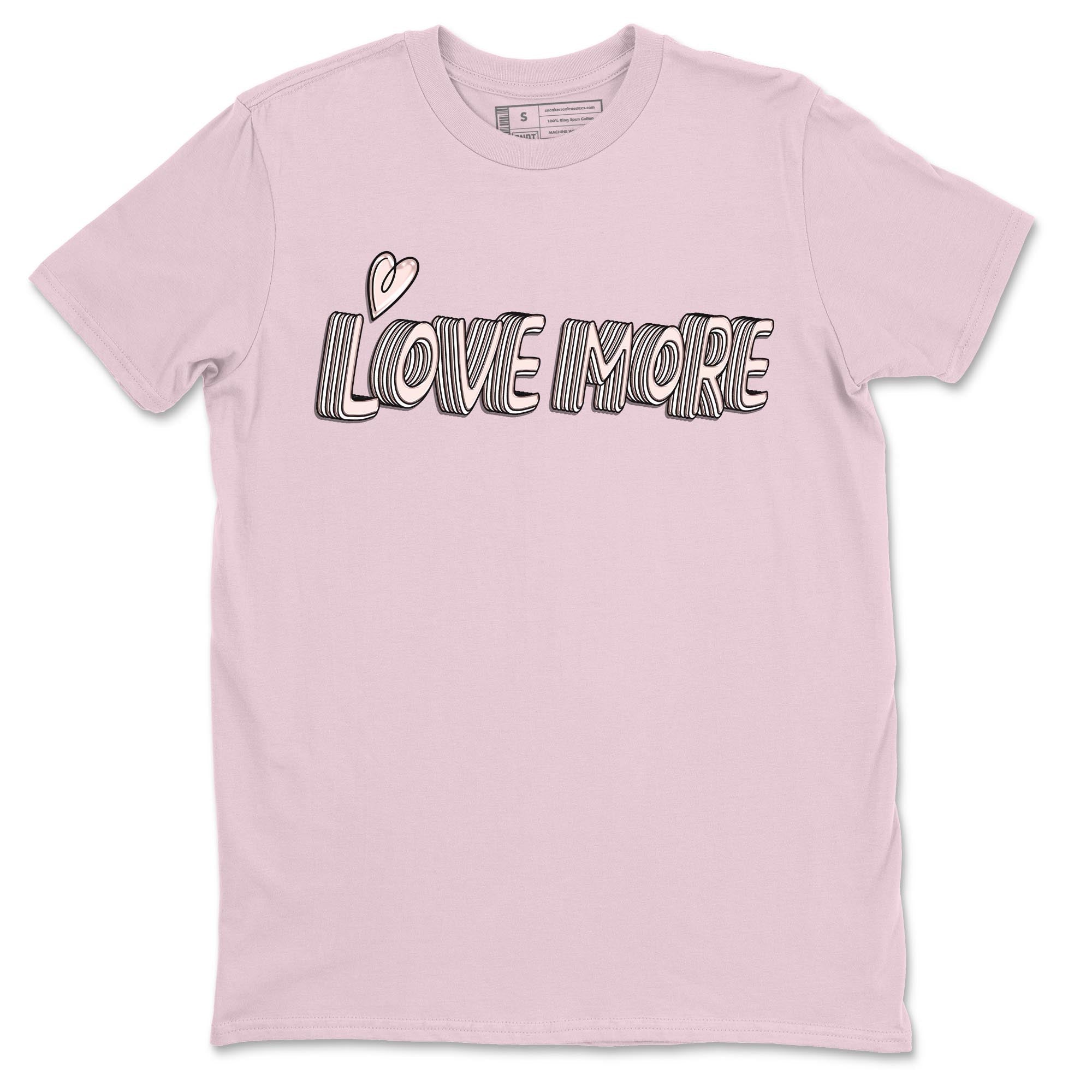 Air Jordan 1 Washed Pink Sneaker Match Tees Love More Streetwear Sneaker Shirt AJ1 Washed Pink Sneaker Release Tees Unisex Shirts Pink 2
