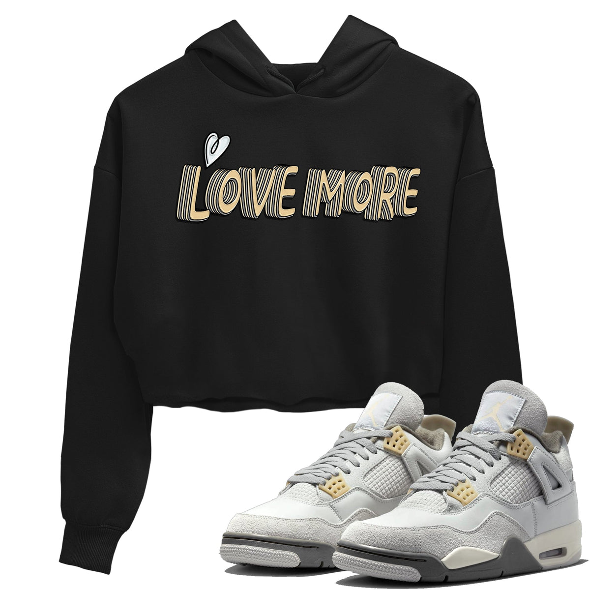 Jordan 4 Craft Sneaker Matching T-Shirt Love More Sneaker Tees Jordan 4 Craft Sneaker Release Tees Women's Shirts