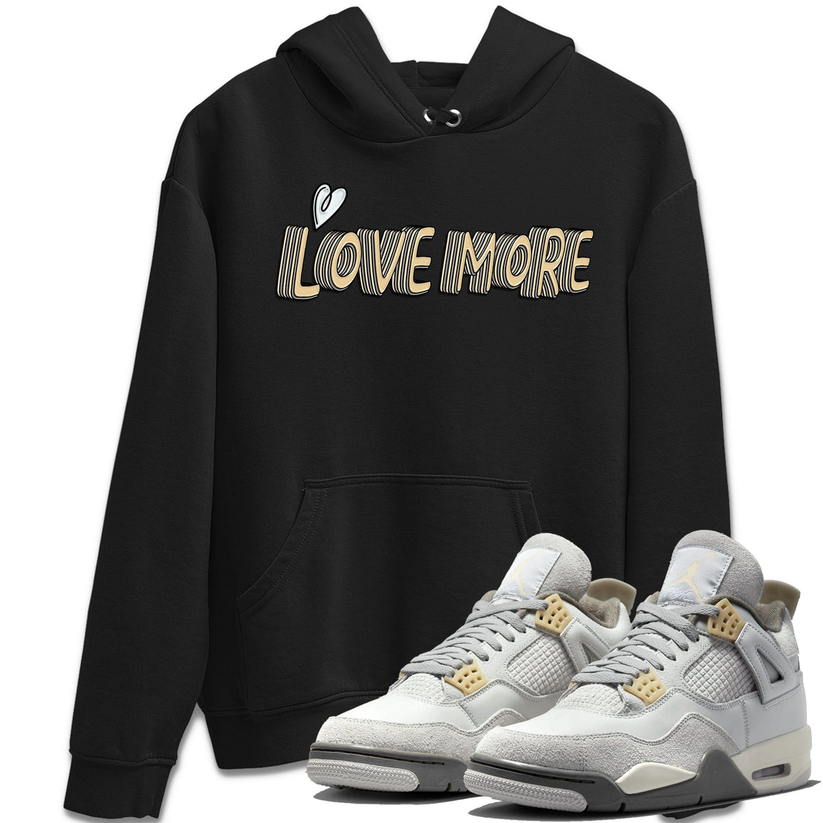Jordan 4 Craft Sneaker Matching T-Shirt Love More Sneaker Tees Jordan 4 Craft Sneaker Release Tees Crew Neck Tees