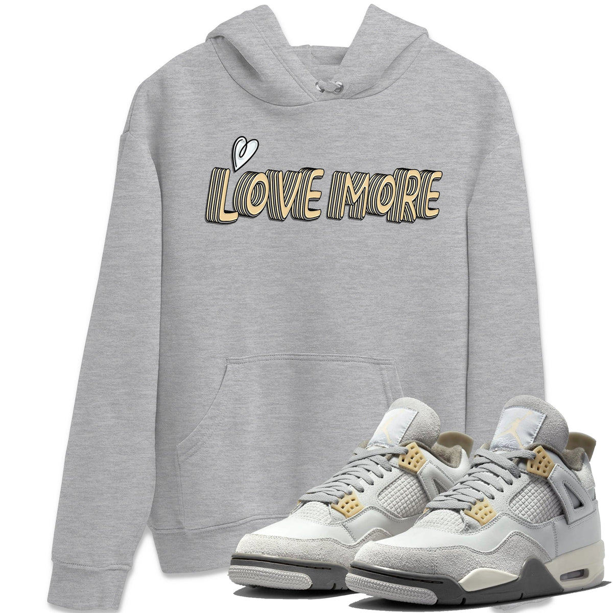 Jordan 4 Craft Sneaker Matching T-Shirt Love More Sneaker Tees Jordan 4 Craft Sneaker Release Tees Crew Neck Tees
