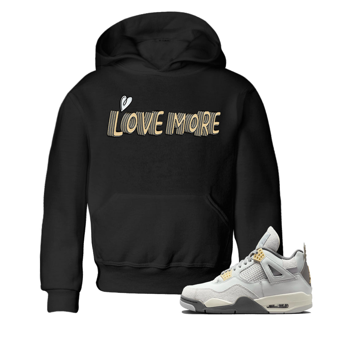 Jordan 4 Craft Sneaker Matching T-Shirt Love More Sneaker Tees Jordan 4 Craft Sneaker Release Tees Kids Shirts