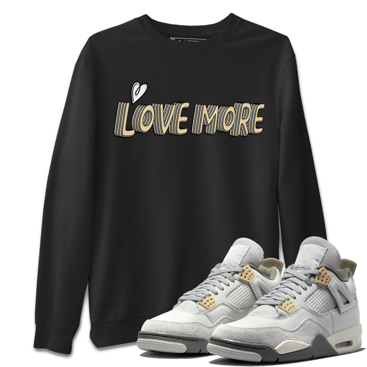 Jordan 4 Craft Sneaker Matching T-Shirt Love More Sneaker Tees Jordan 4 Craft Sneaker Release Tees Crew Neck Tees