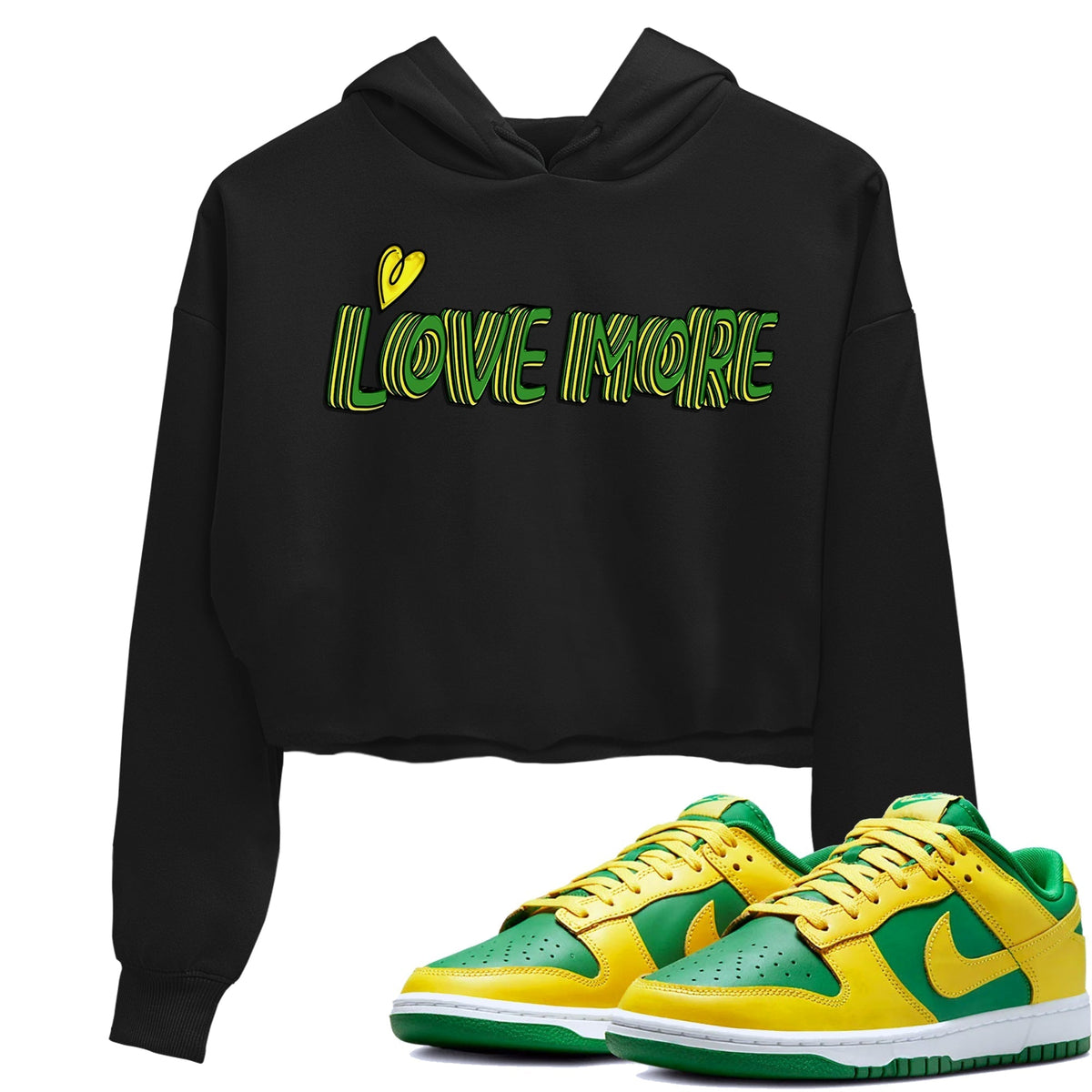 Dunk Reverse Brazil Sneaker Match Tees Love More Sneaker Tees Dunk Reverse Brazil Jordan to match sneaker T-Shirt Women's Shirts