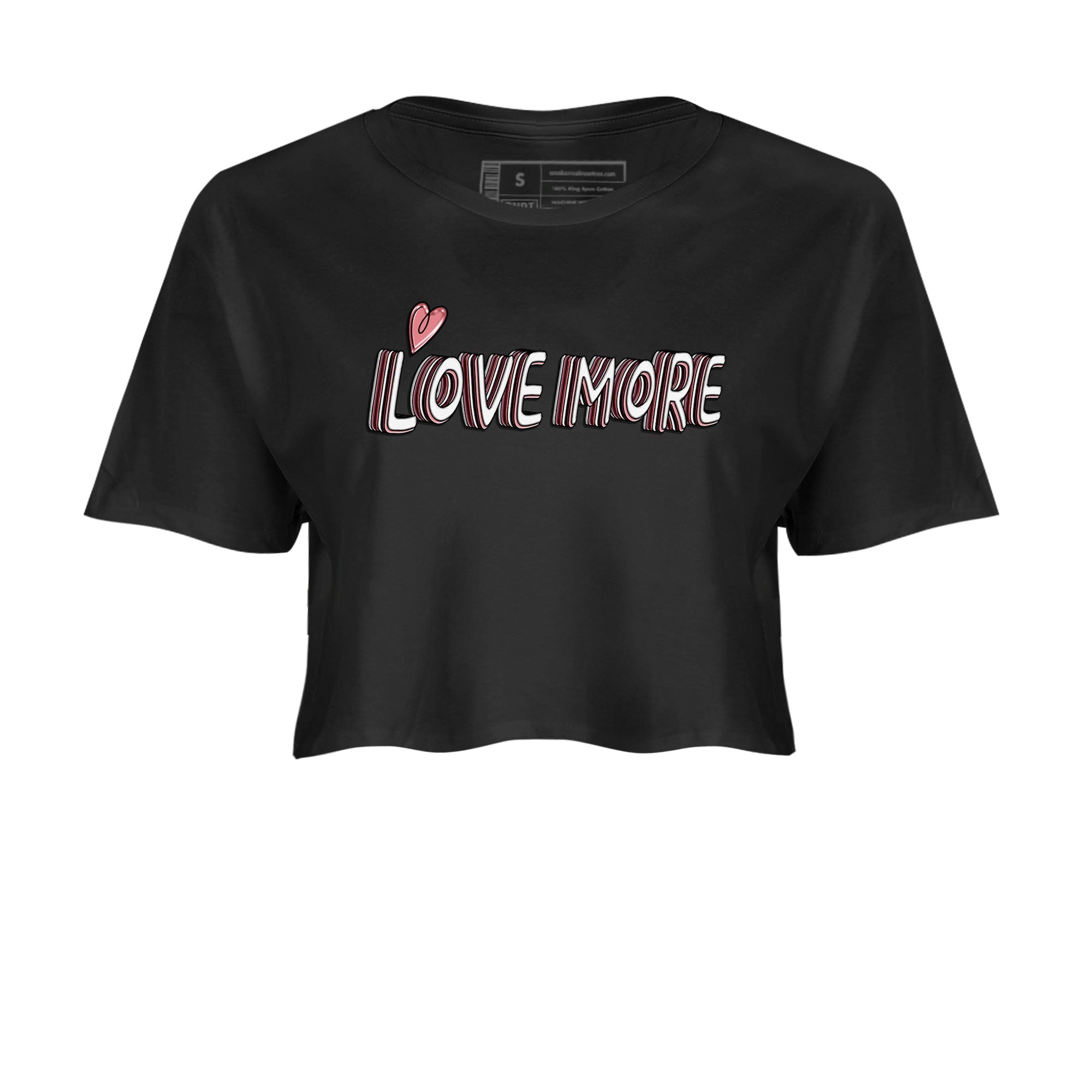 Dunk Valentine's Day shirt to match jordans Love More sneaker tees Dunks Valentine's Day Drip Gear Zone Black 2 crop length shirt