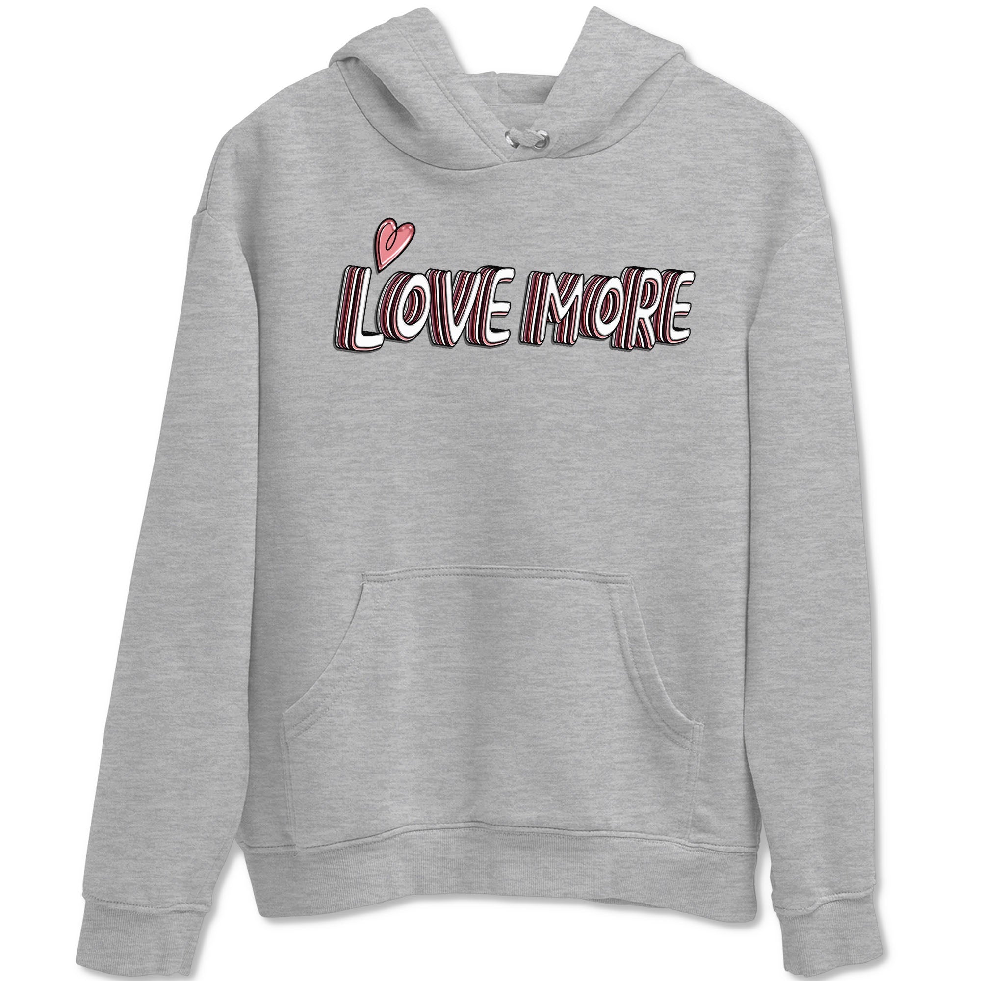 Dunk Valentine's Day shirt to match jordans Love More sneaker tees Dunks Valentine's Day Drip Gear Zone unisex cotton Heather Grey 2 crew neck shirt