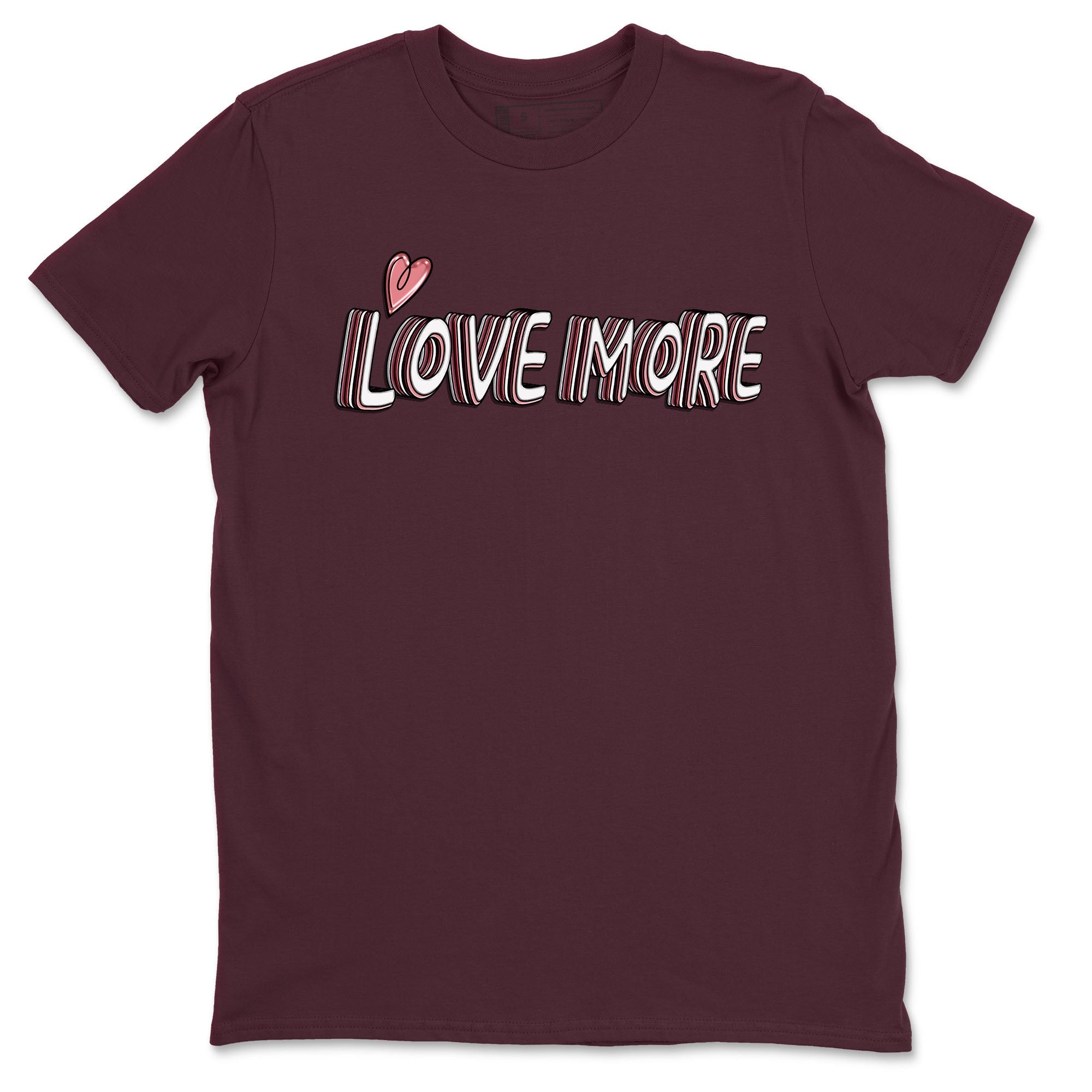 Dunk Valentine's Day shirt to match jordans Love More sneaker tees Dunks Valentine's Day Drip Gear Zone unisex cotton Maroon 2 crew neck shirt