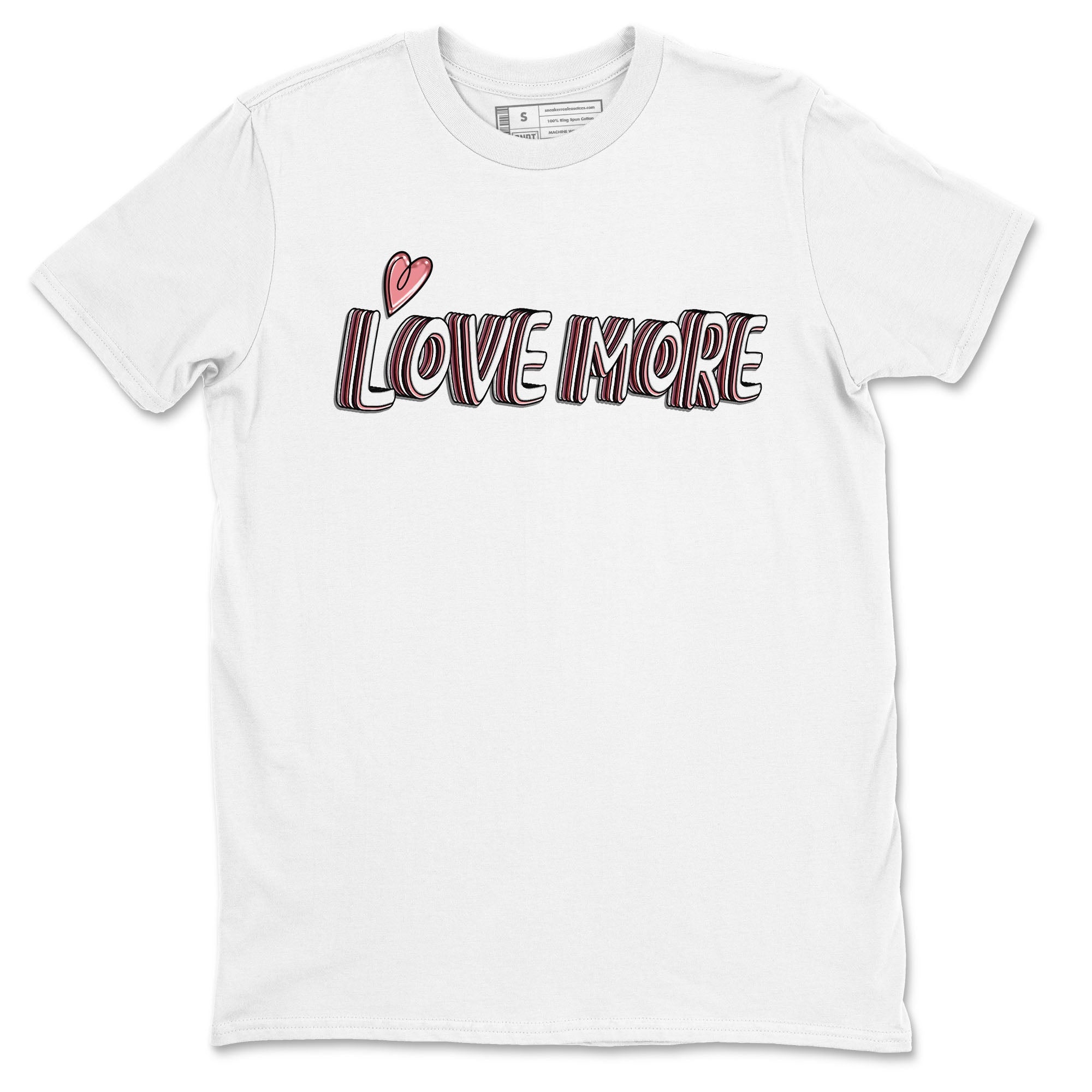 Dunk Valentine's Day shirt to match jordans Love More sneaker tees Dunks Valentine's Day Drip Gear Zone unisex cotton White 2 crew neck shirt