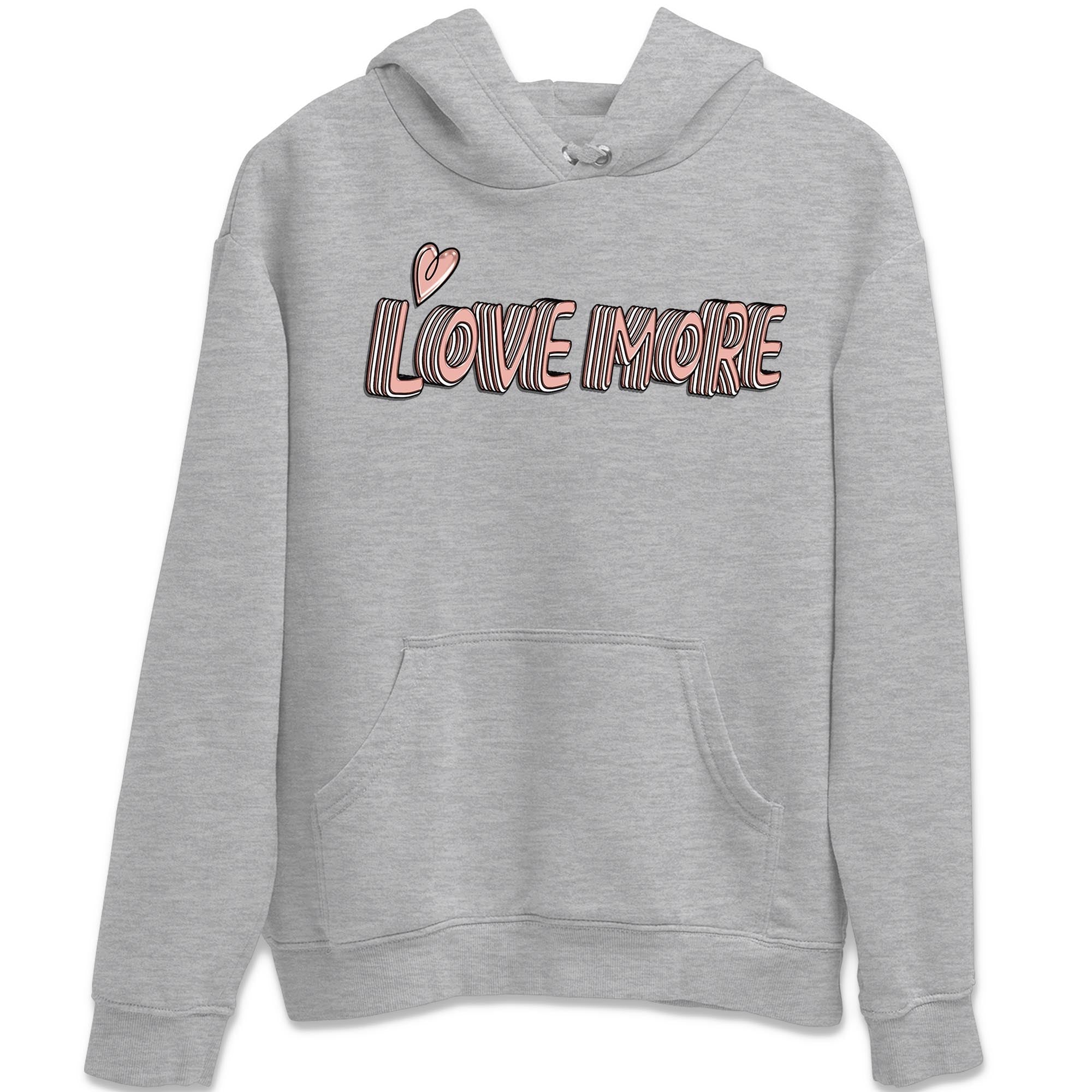 Nike Dunks Low Rose Whisper shirt to match jordans Love More Streetwear Sneaker Shirt Nike Dunk Rose Whisper Drip Gear Zone Sneaker Matching Clothing Unisex Heather Grey 2 T-Shirt