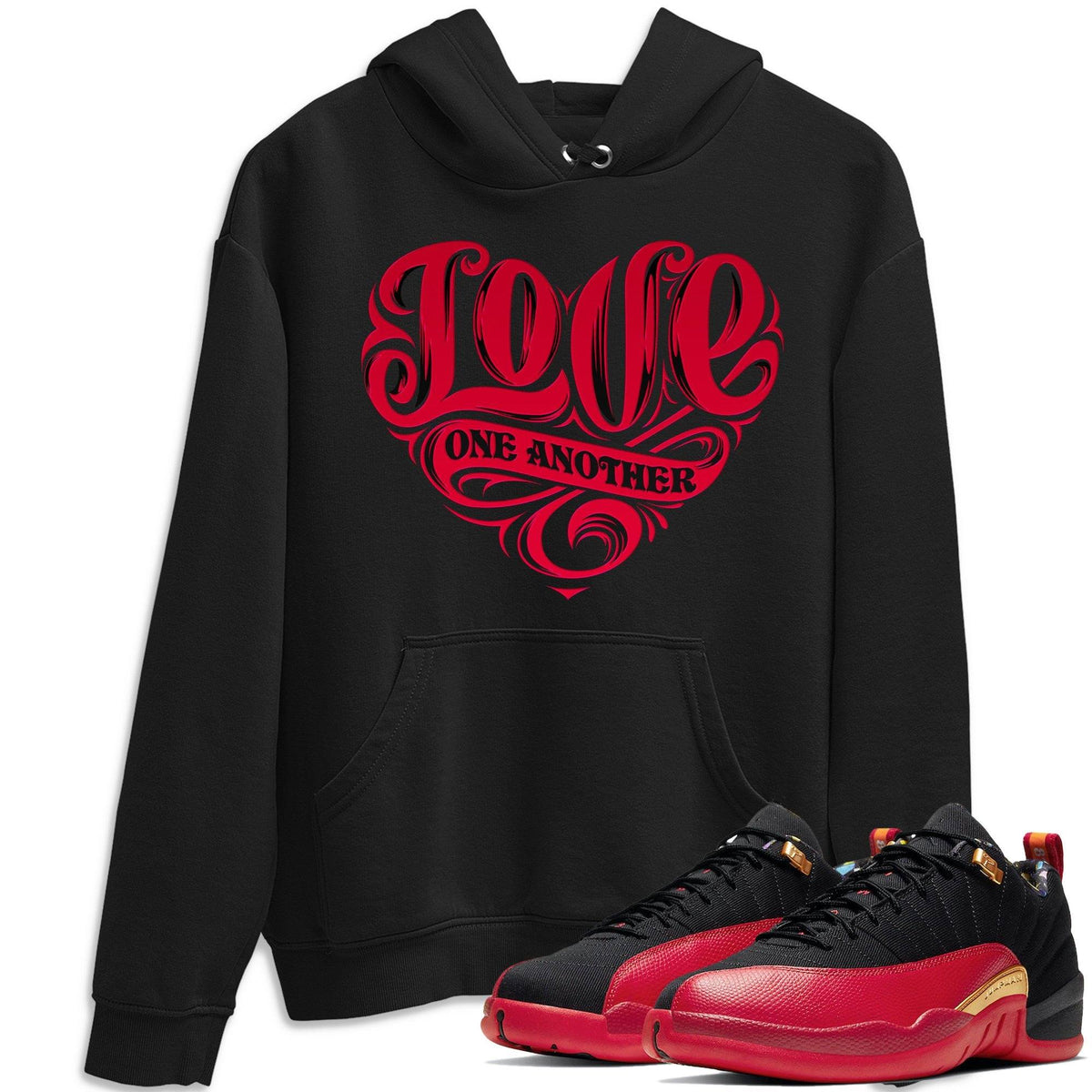 Jordan 12 Super Bowl Shirt To Match Jordans Love One Another Sneaker Tees Jordan 12 Super Bowl Drip Gear Zone Sneaker Matching Clothing Unisex Shirts