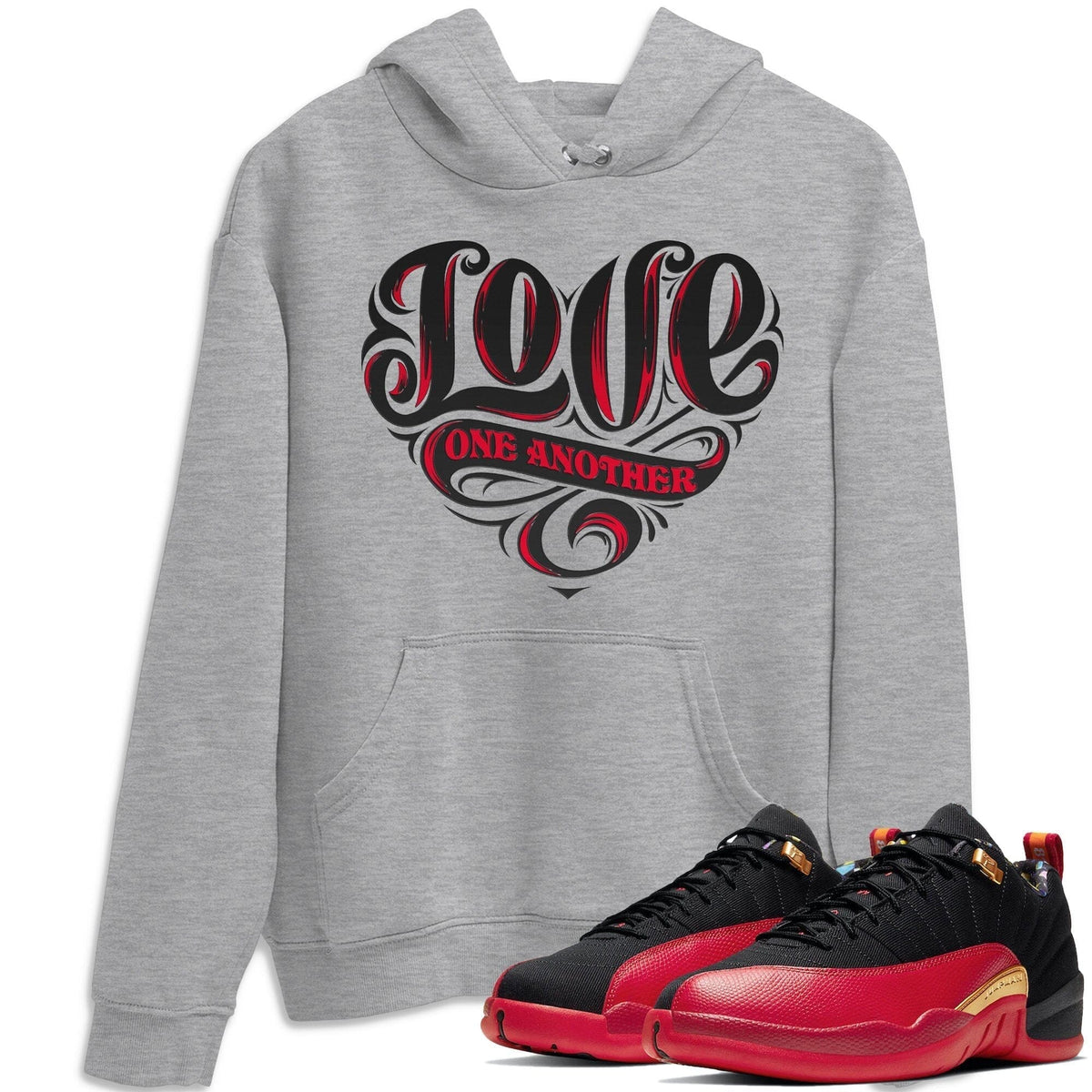 Jordan 12 Super Bowl Shirt To Match Jordans Love One Another Sneaker Tees Jordan 12 Super Bowl Drip Gear Zone Sneaker Matching Clothing Unisex Shirts