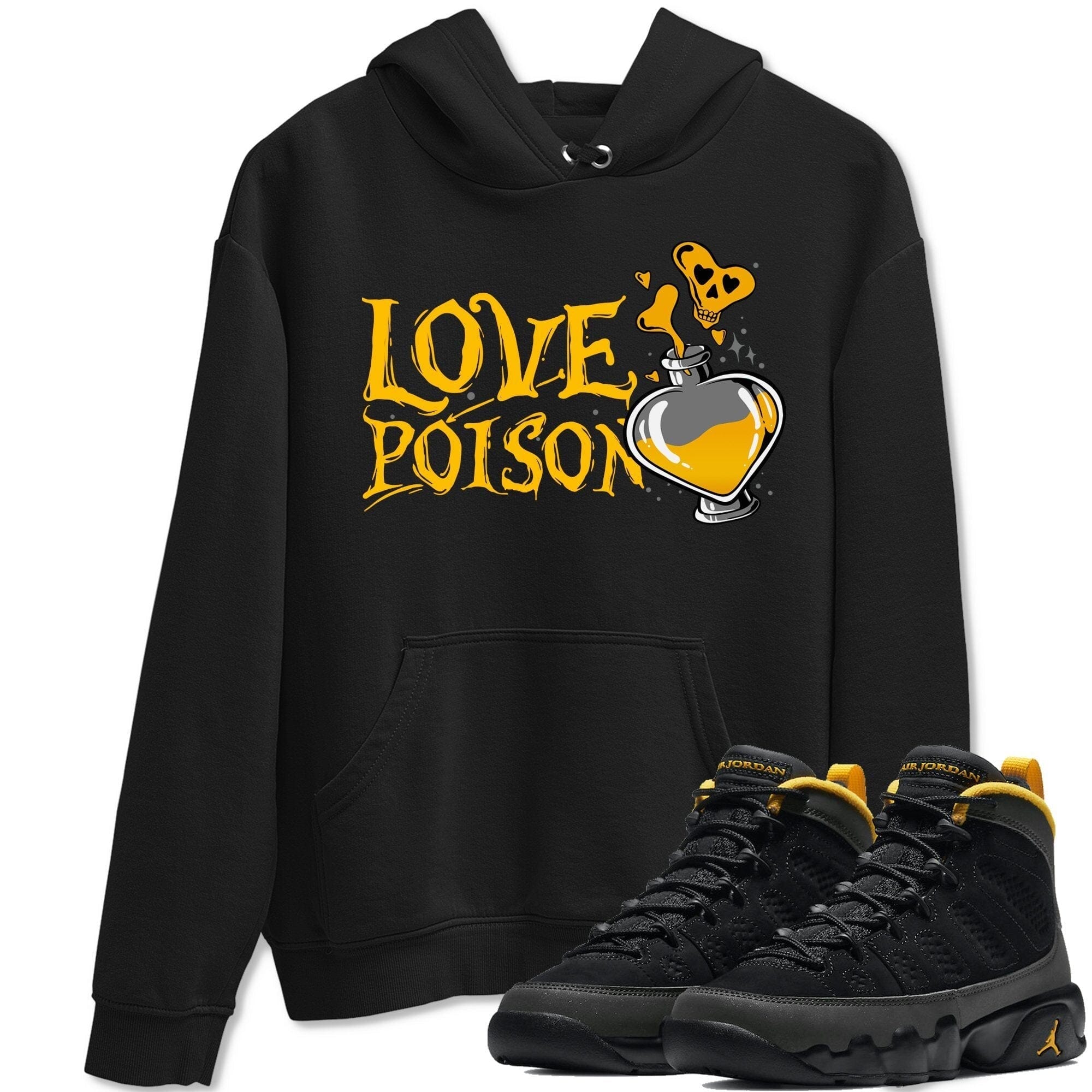 Jordan 9 University Gold Shirt To Match Jordans Love Poison Sneaker Tees Jordan 9 University Gold Drip Gear Zone Sneaker Matching Clothing Unisex Shirts