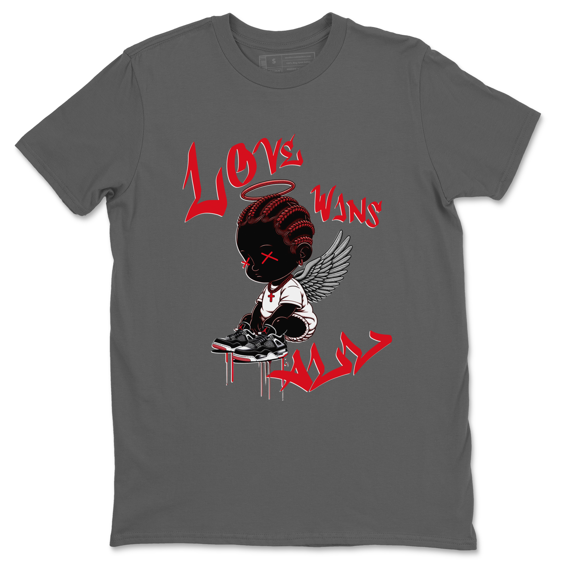 Air Jordan 4 Bred Reimagined shirt to match jordans Love Wins All sneaker tees 4s Bred Reimagined Drip Gear Zone unisex cotton Cool Grey 2 crew neck shirt