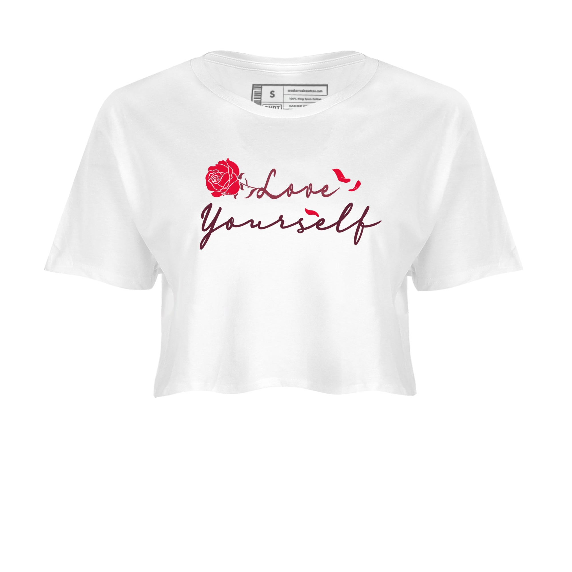 AF1 Layers Of Love shirt to match jordans Love Yourself sneaker tees Air Force1 Layers Of Love Drip Gear Zone White 2 crop length shirt