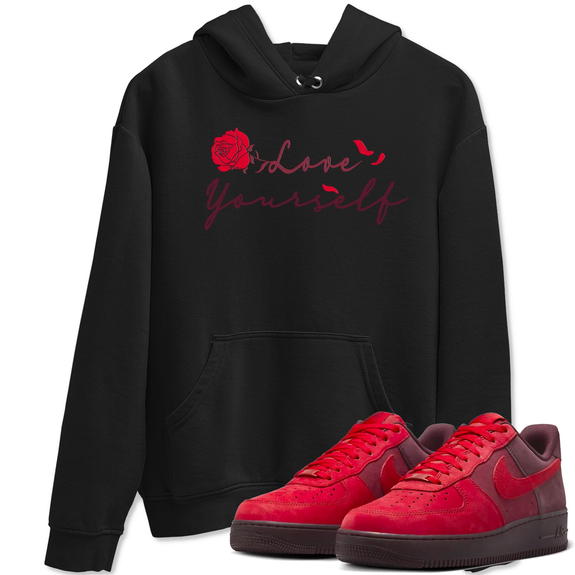 AF1 Layers Of Love shirt to match jordans Love Yourself sneaker tees Air Force1 Layers Of Love Drip Gear Zone unisex cotton Black 1 crew neck shirt
