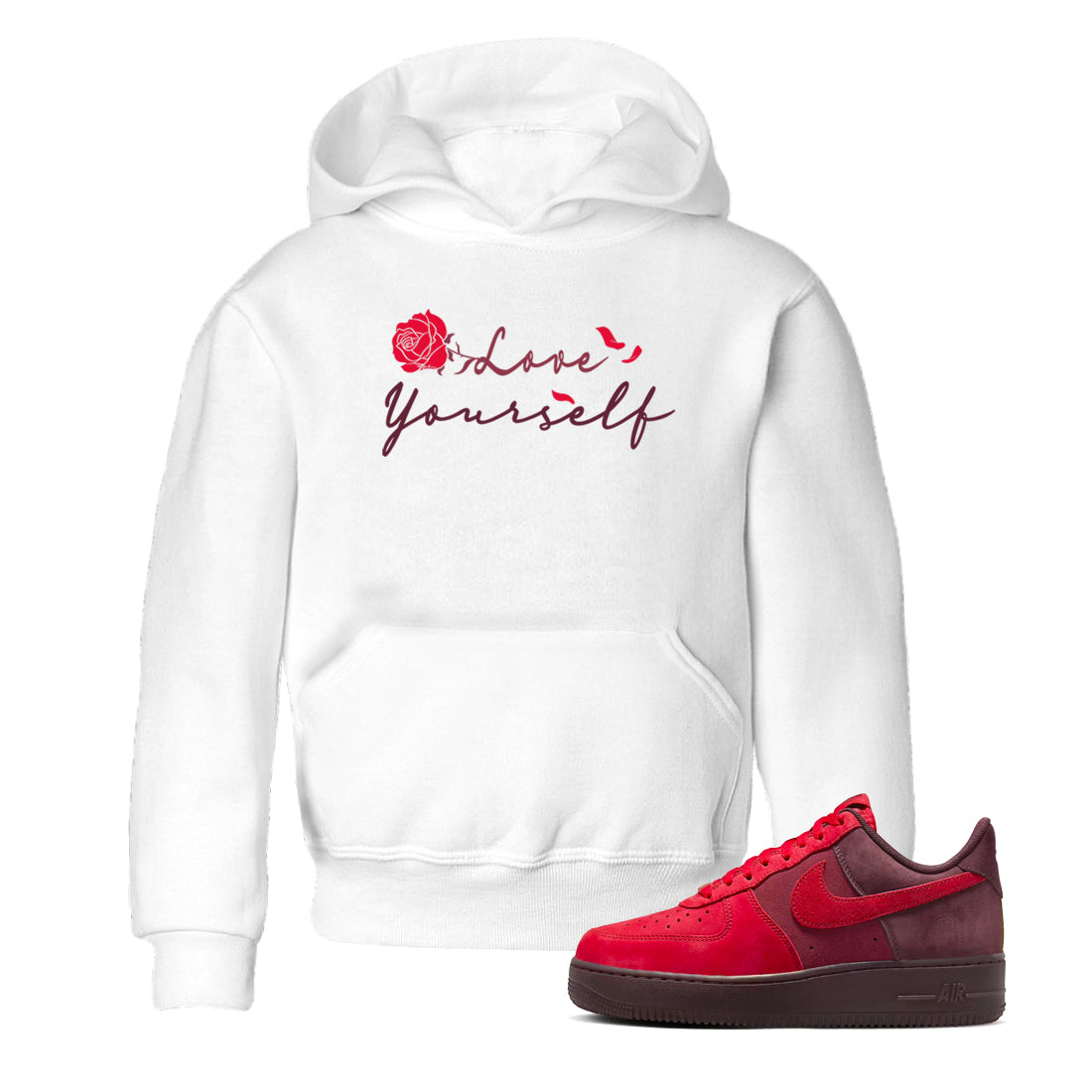 AF1 Layers Of Love shirt to match jordans Love Yourself sneaker tees Air Force1 Layers Of Love Drip Gear Zone baby toddler White 1 cotton Shirt