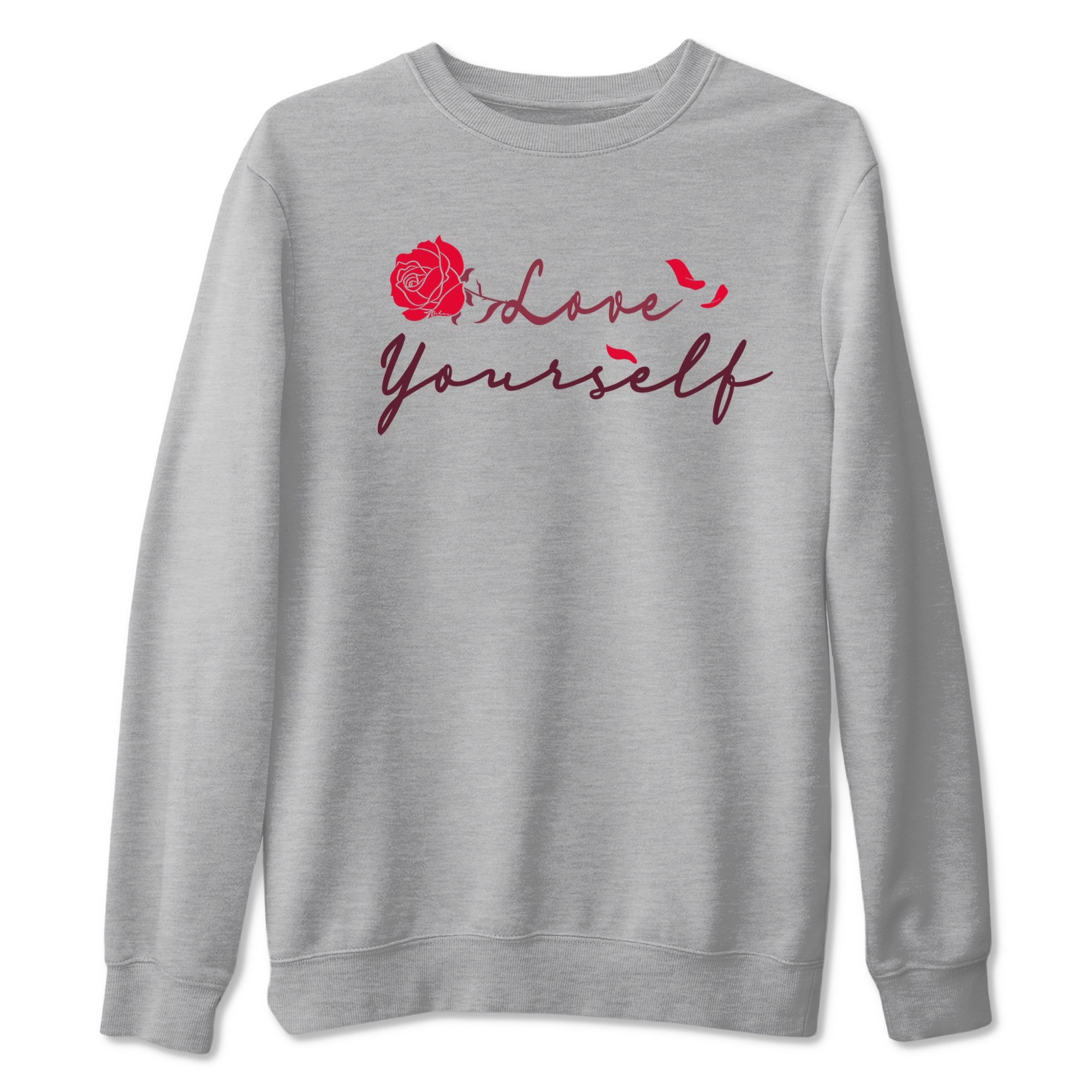 AF1 Layers Of Love shirt to match jordans Love Yourself sneaker tees Air Force1 Layers Of Love Drip Gear Zone unisex cotton Heather Grey 2 crew neck shirt