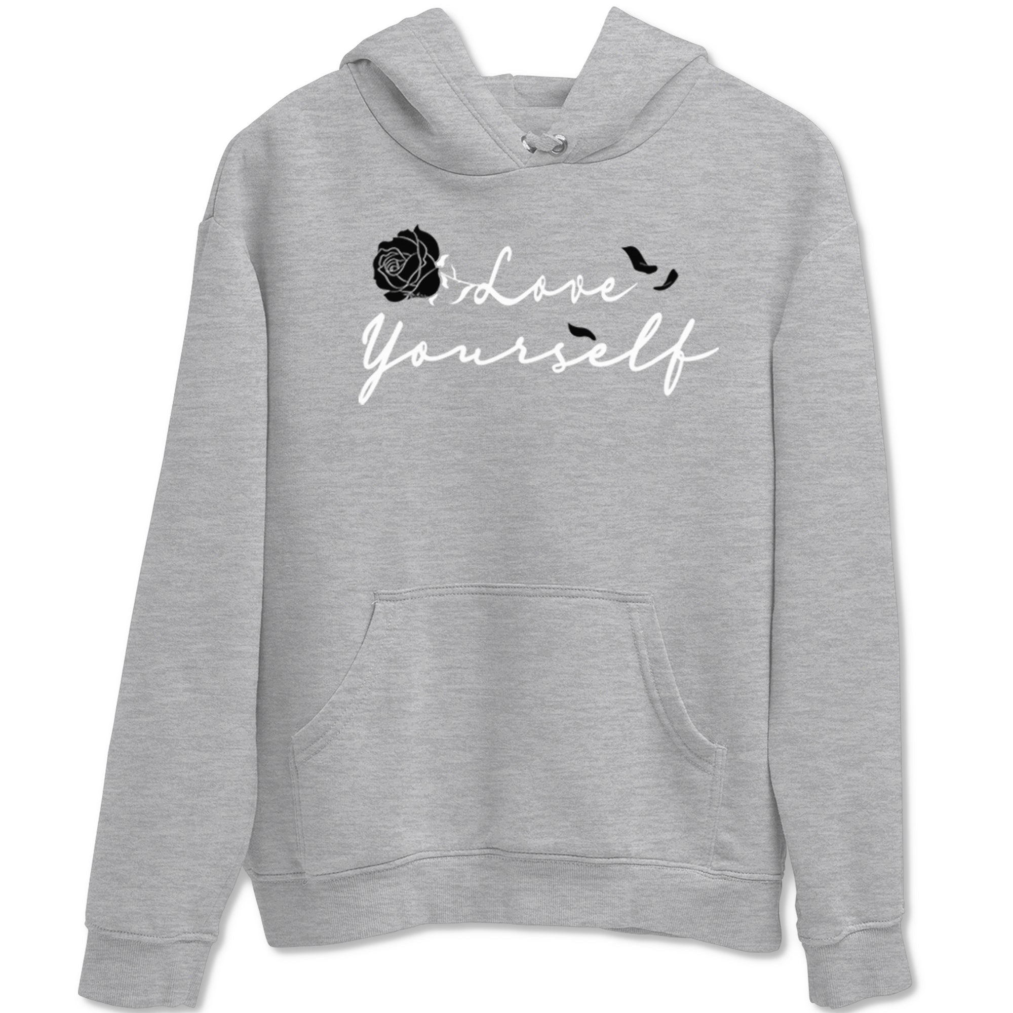 1s Black White shirt to match jordans Love Yourself sneaker tees Air Jordan 1 High OG Black White Drip Gear Zone unisex cotton Heather Grey 2 crew neck shirt