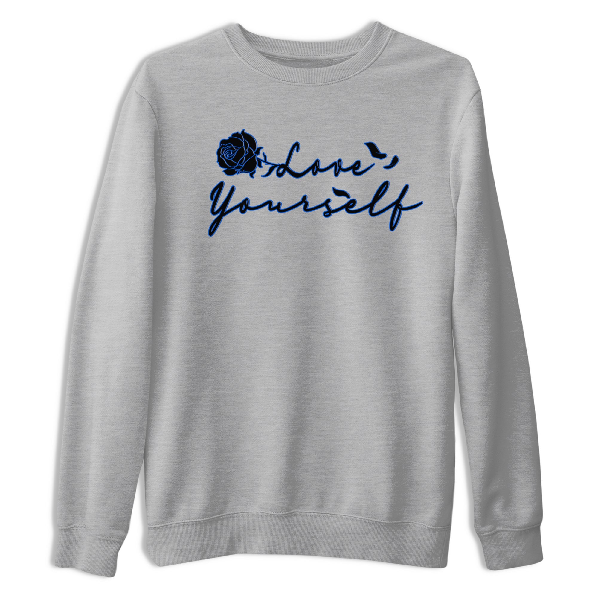Air Jordan 1 Royal Reimagined shirt to match jordans Love Yourself sneaker tees Air Jordan 1 High OG Royal Reimagined Drip Gear Zone Sneaker Matching Shirt Unisex Heather Grey 2 T-Shirt