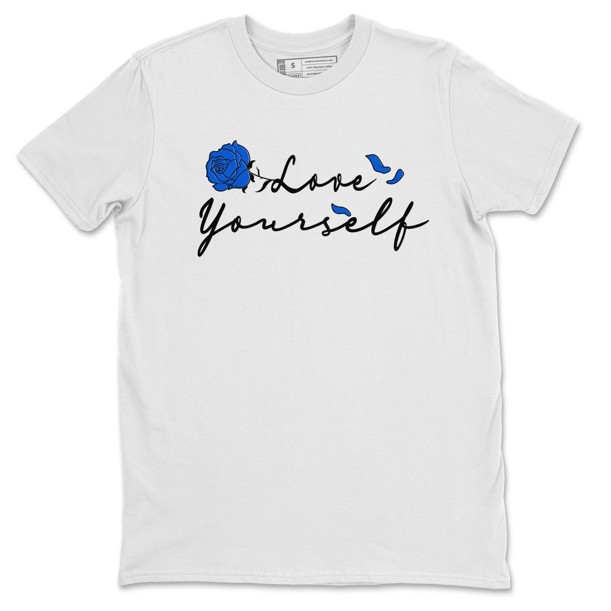 Air Jordan 1 Royal Reimagined shirt to match jordans Love Yourself sneaker tees Air Jordan 1 High OG Royal Reimagined Drip Gear Zone Sneaker Matching Shirt Unisex White 2 T-Shirt