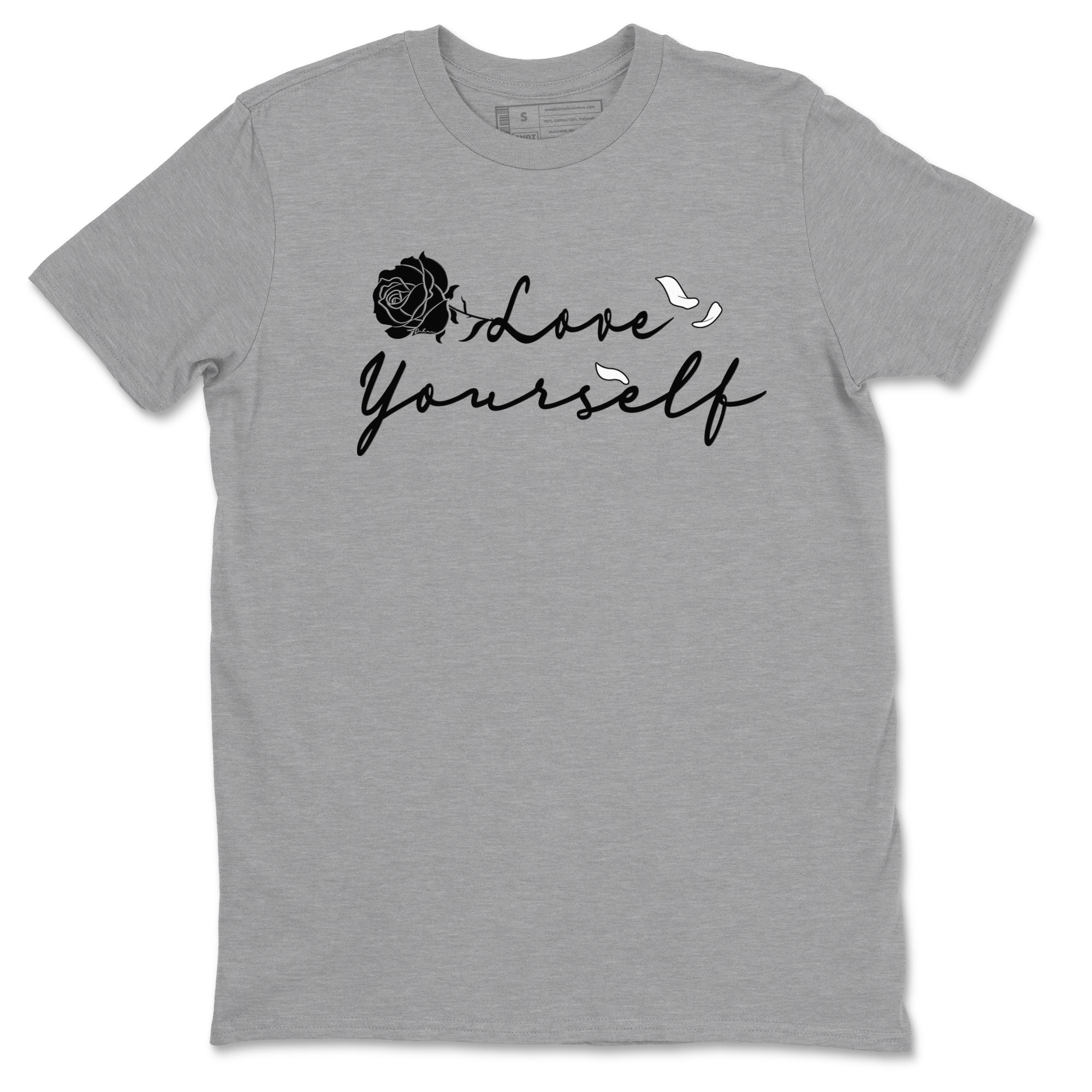 14s Panda shirt to match jordans Love Yourself sneaker tees Air Jordan 14 Panda Drip Gear Zone unisex cotton Heather Grey 2 crew neck shirt