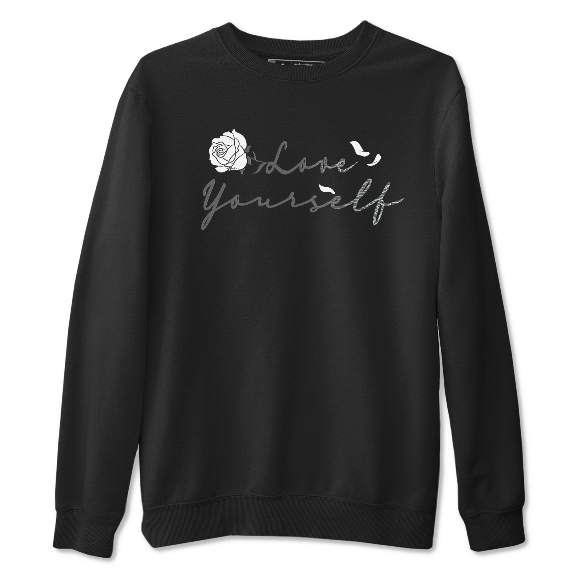3s Green Glow shirt to match jordans Love Yourself sneaker tees Air Jordan 3 Green Glow Drip Gear Zone unisex cotton Black 2 crew neck shirt