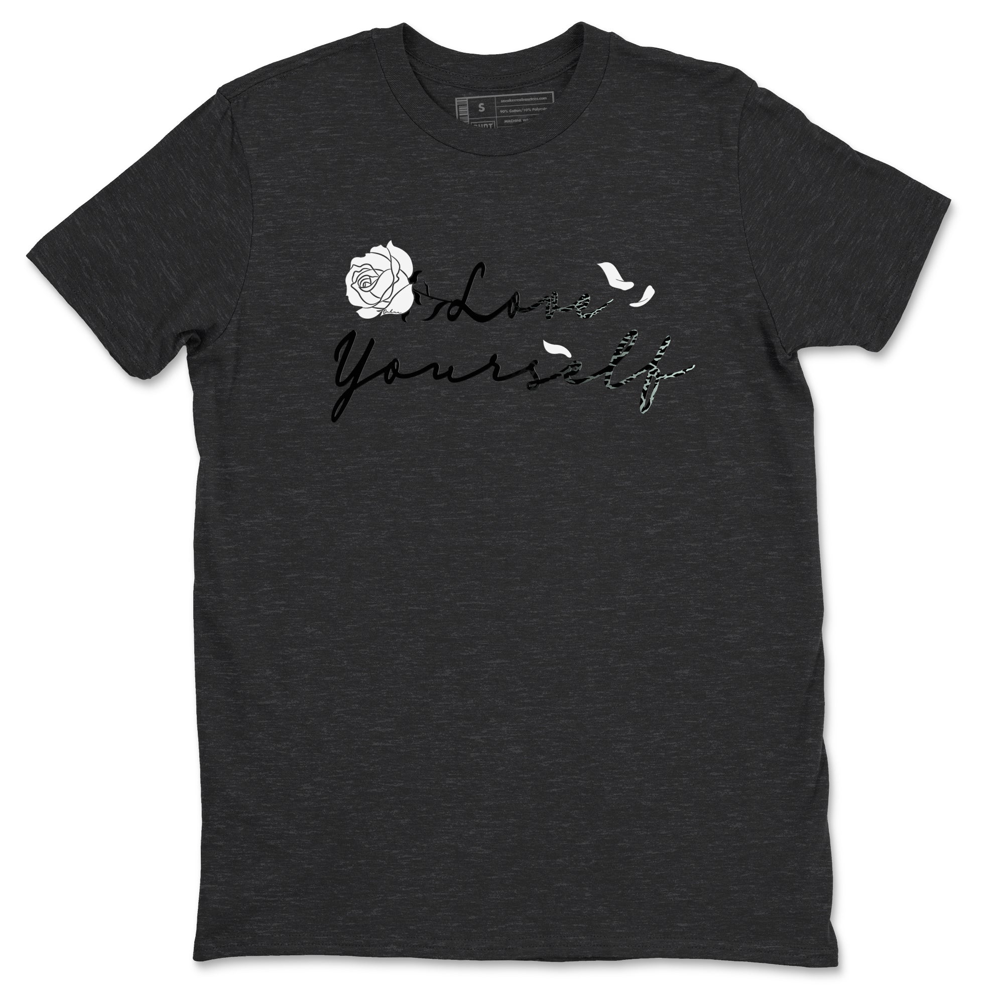 3s Green Glow shirt to match jordans Love Yourself sneaker tees Air Jordan 3 Green Glow Drip Gear Zone unisex cotton Charcoal Heather 2 crew neck shirt
