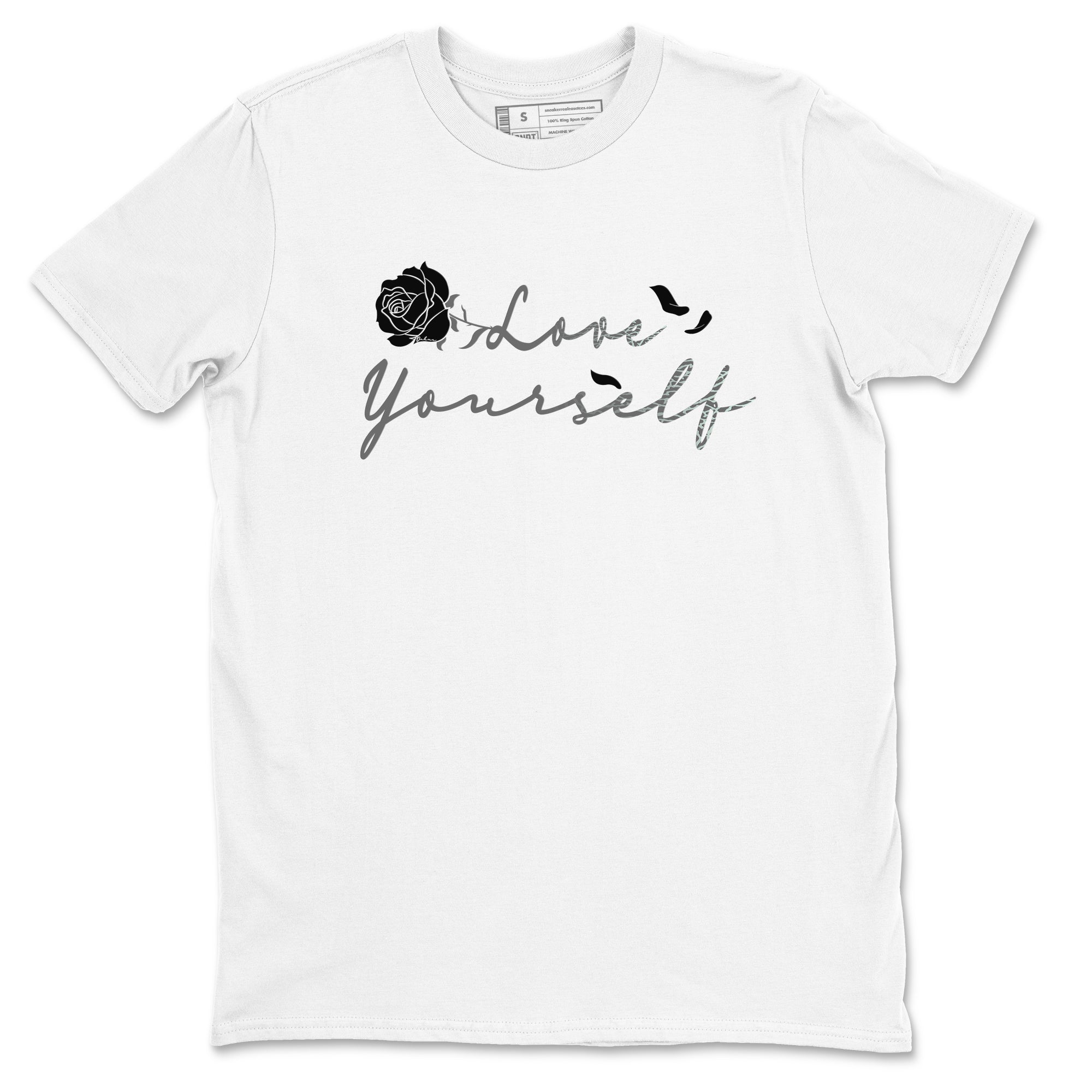 3s Green Glow shirt to match jordans Love Yourself sneaker tees Air Jordan 3 Green Glow Drip Gear Zone unisex cotton White 2 crew neck shirt