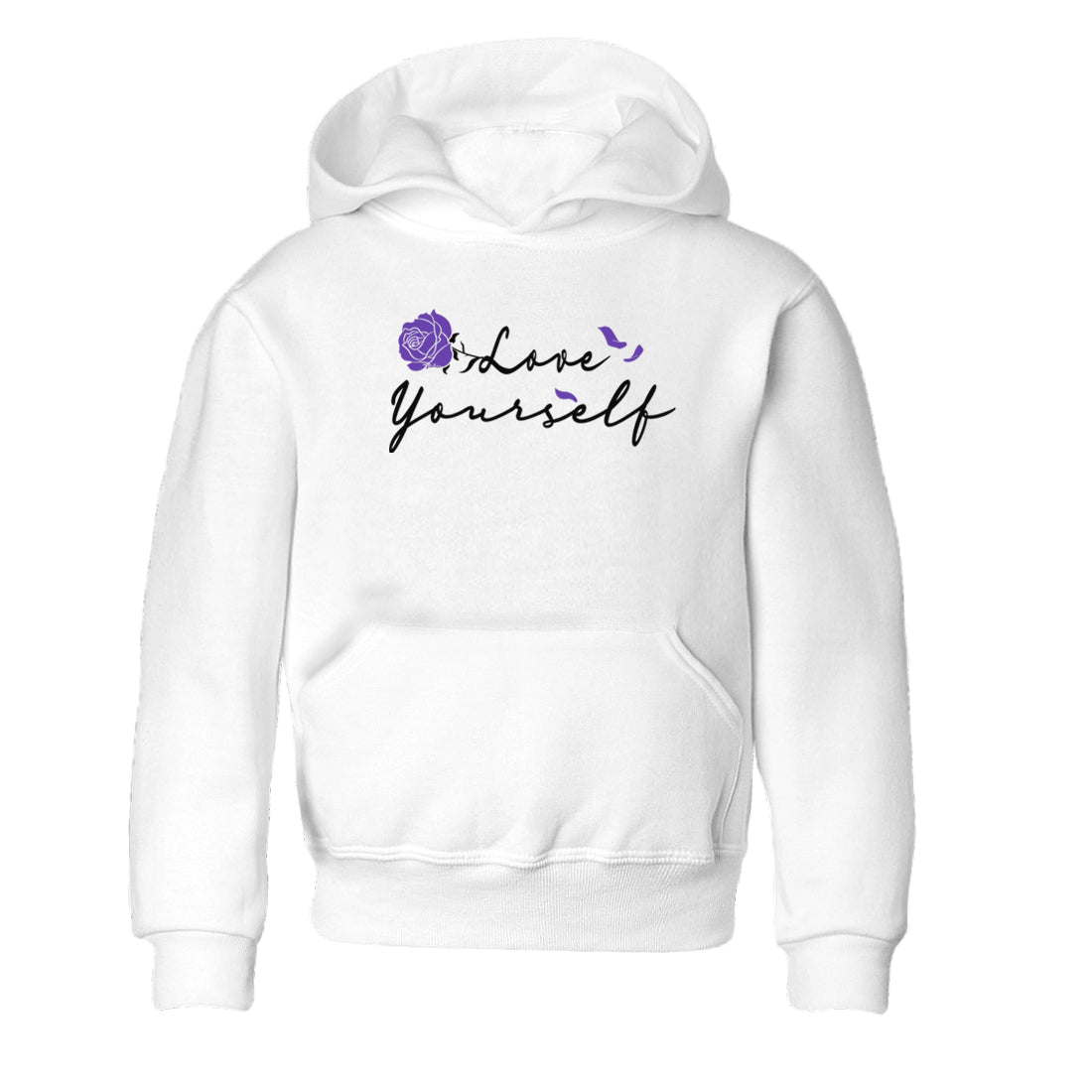 Love Yourself sneaker match tees to Court Purple Dunks street fashion brand for shirts to match Jordans Drip Gear Zone Dunks Low Court Purple unisex t-shirt White 2 youth shirt