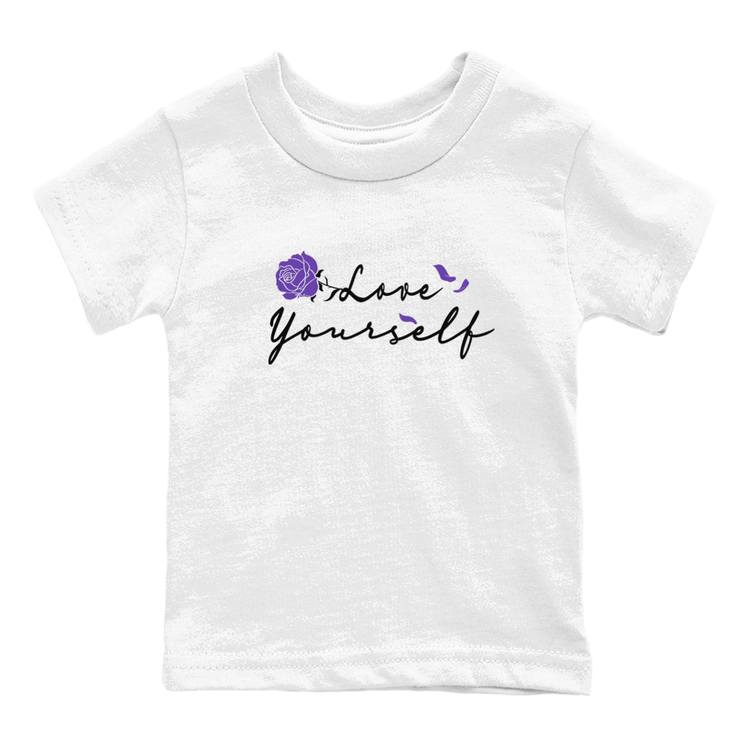 Love Yourself sneaker match tees to Court Purple Dunks street fashion brand for shirts to match Jordans Drip Gear Zone Dunks Low Court Purple unisex t-shirt White 2 youth shirt