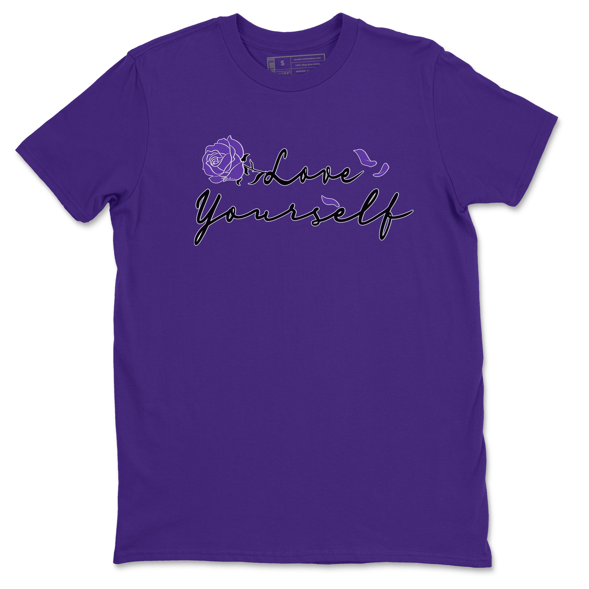 Love Yourself sneaker match tees to Court Purple Dunks street fashion brand for shirts to match Jordans Drip Gear Zone Dunks Low Court Purple unisex t-shirt Purple 2 unisex shirt